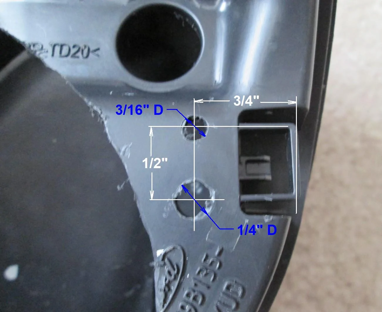 Ford Bronco How to Install 5.25" Kicker KSC Speakers in the Factory Pods IMG_0002print