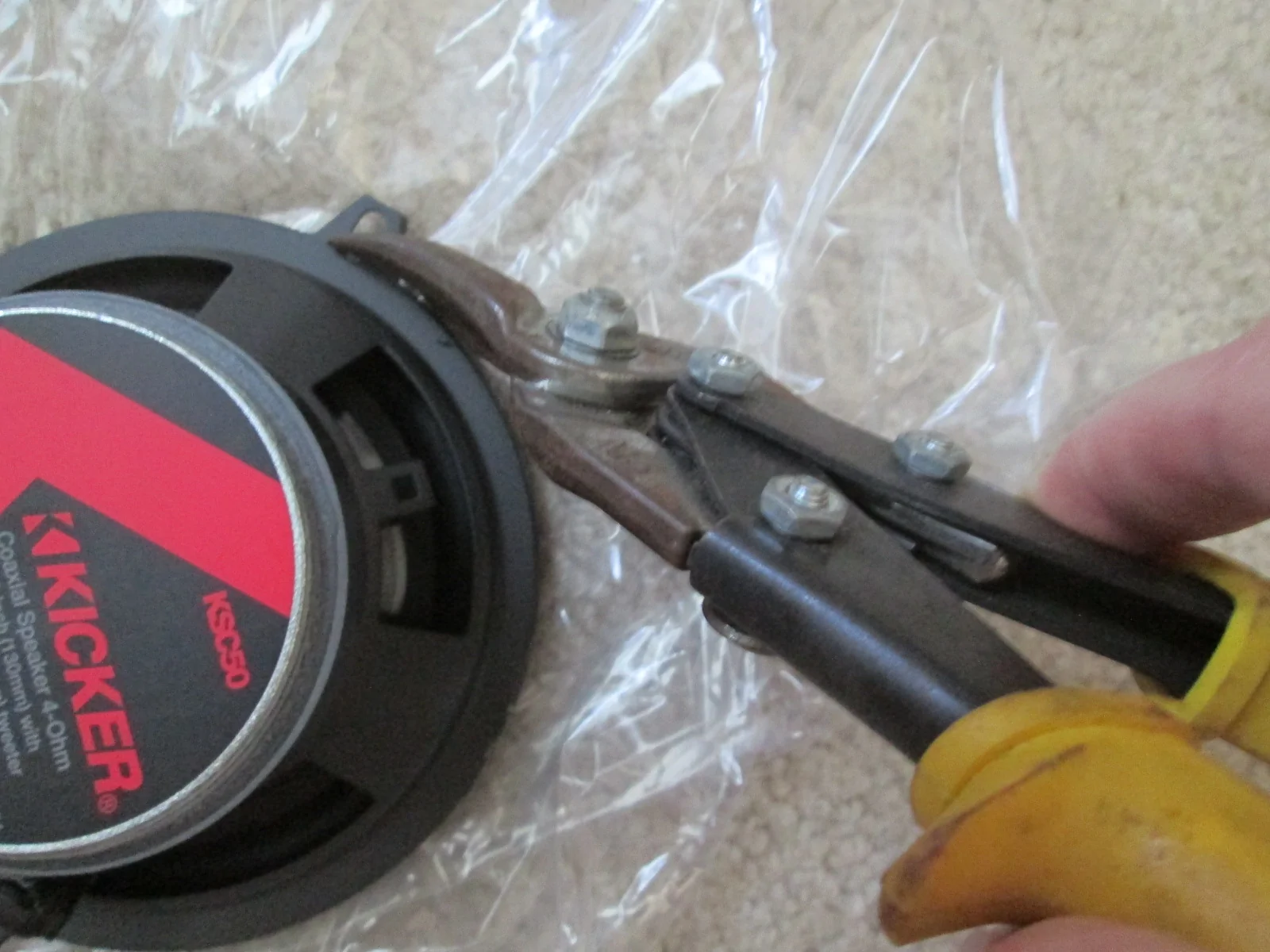 Ford Bronco How to Install 5.25" Kicker KSC Speakers in the Factory Pods IMG_0009