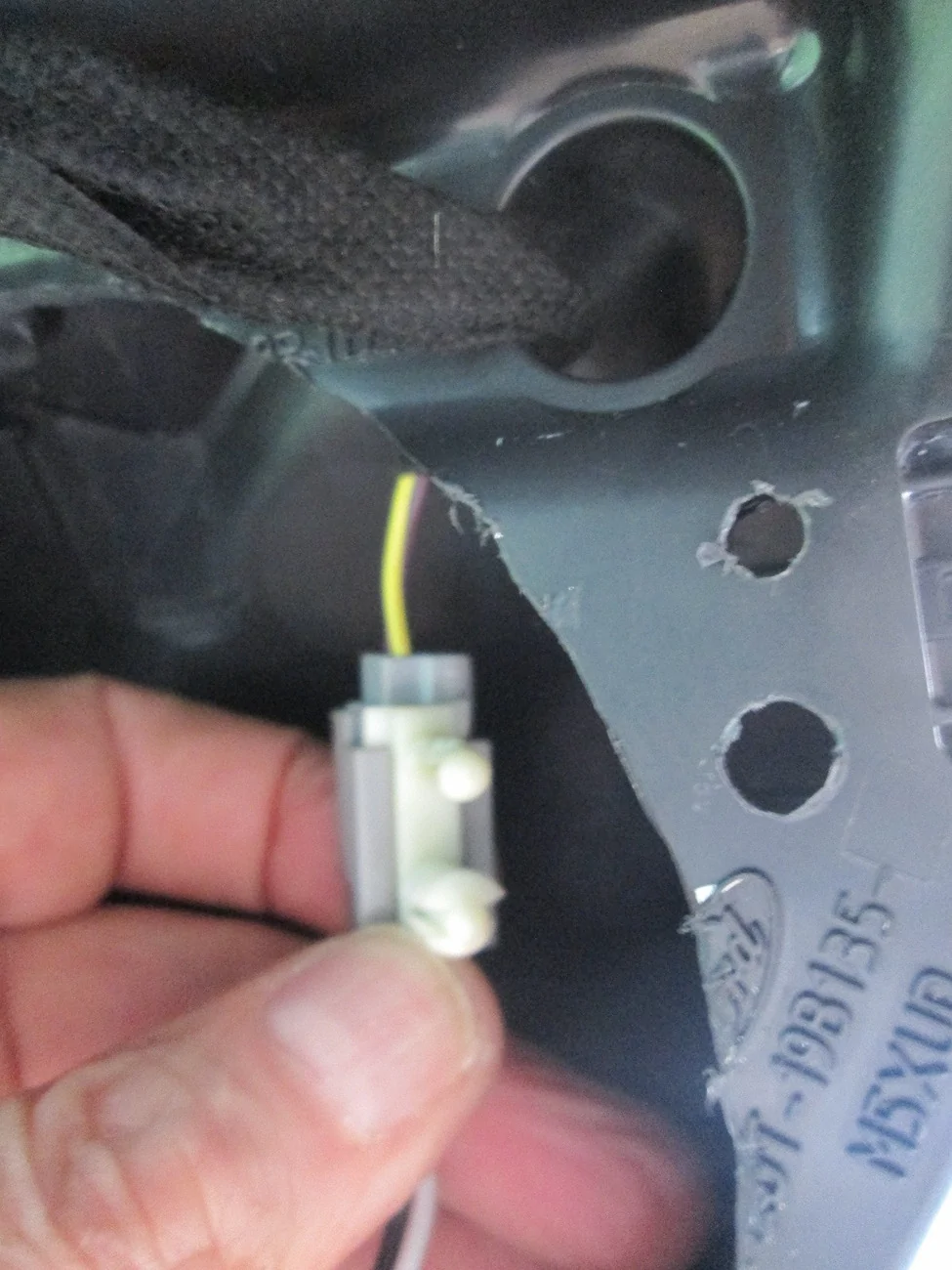 Ford Bronco How to Install 5.25" Kicker KSC Speakers in the Factory Pods IMG_0021