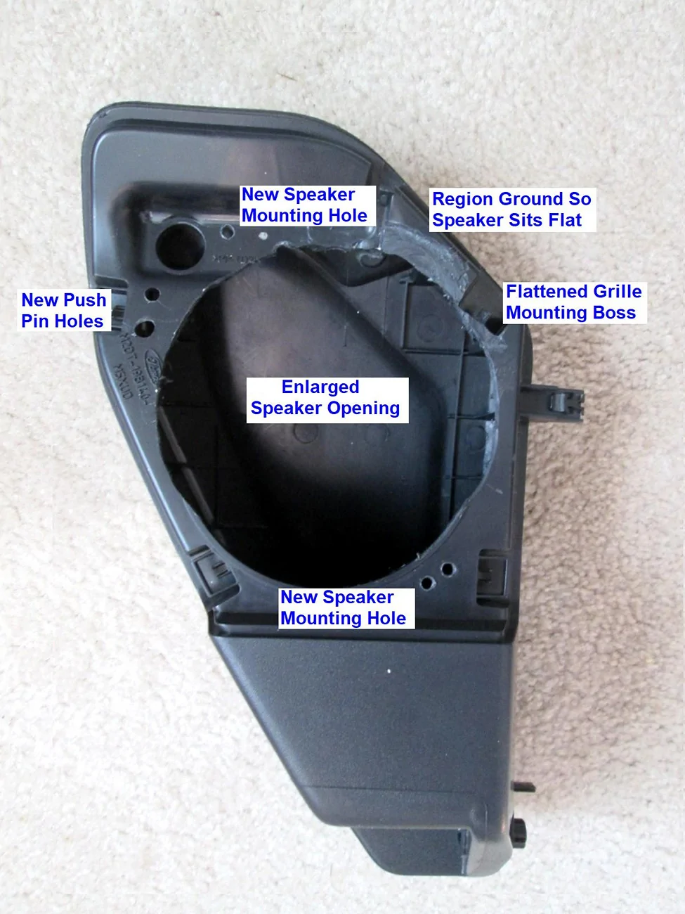 Ford Bronco Using OEM Kick Panel Speakers in Metra Pods IMG_0011dLabeled