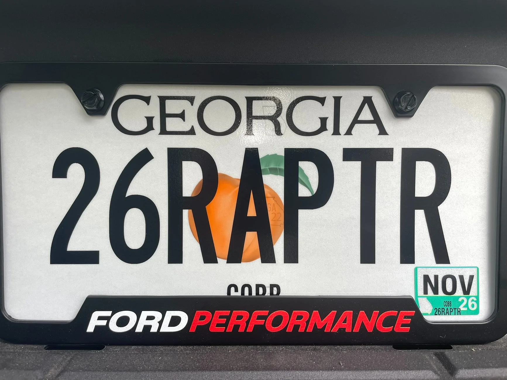 Ford Bronco I was able to get another custom plate IMG_6963