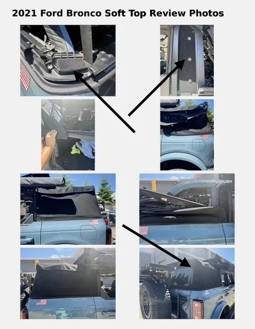 Ford Bronco Open Your Soft Top Without Removing the Windows! New Replacement Road Worthy Rear and Side Windows from X-Rack 1784040504662-4q