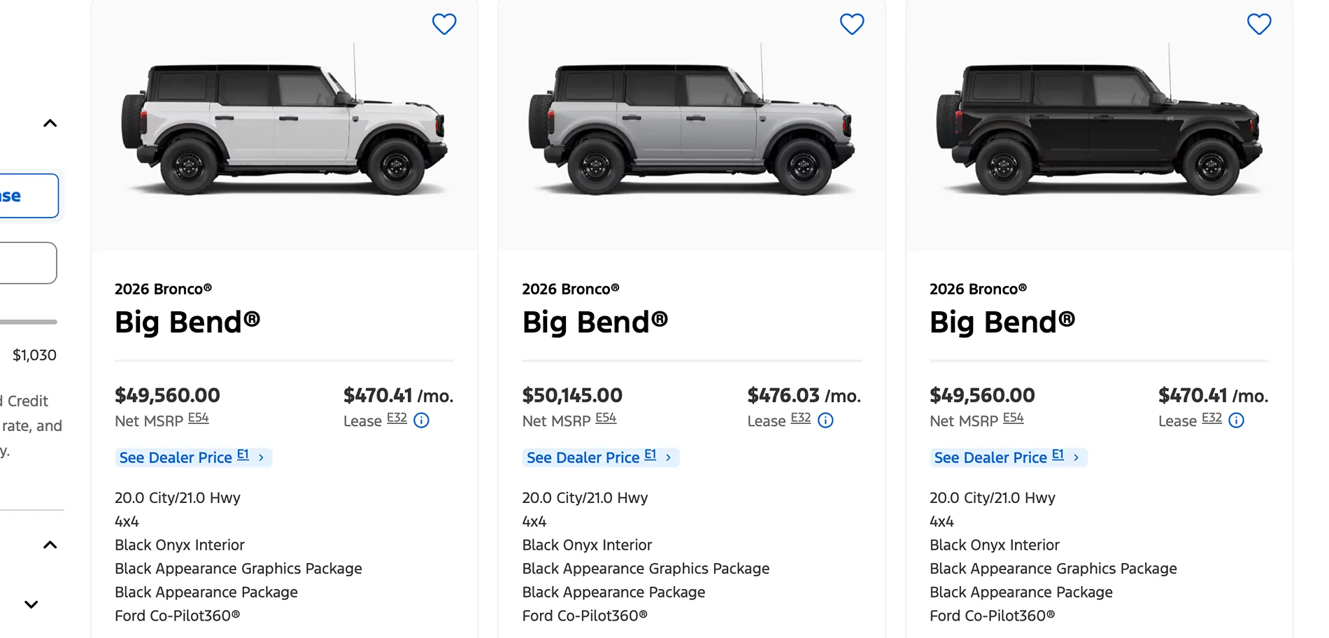 Ford Bronco Lease questions 1784056480908-ms