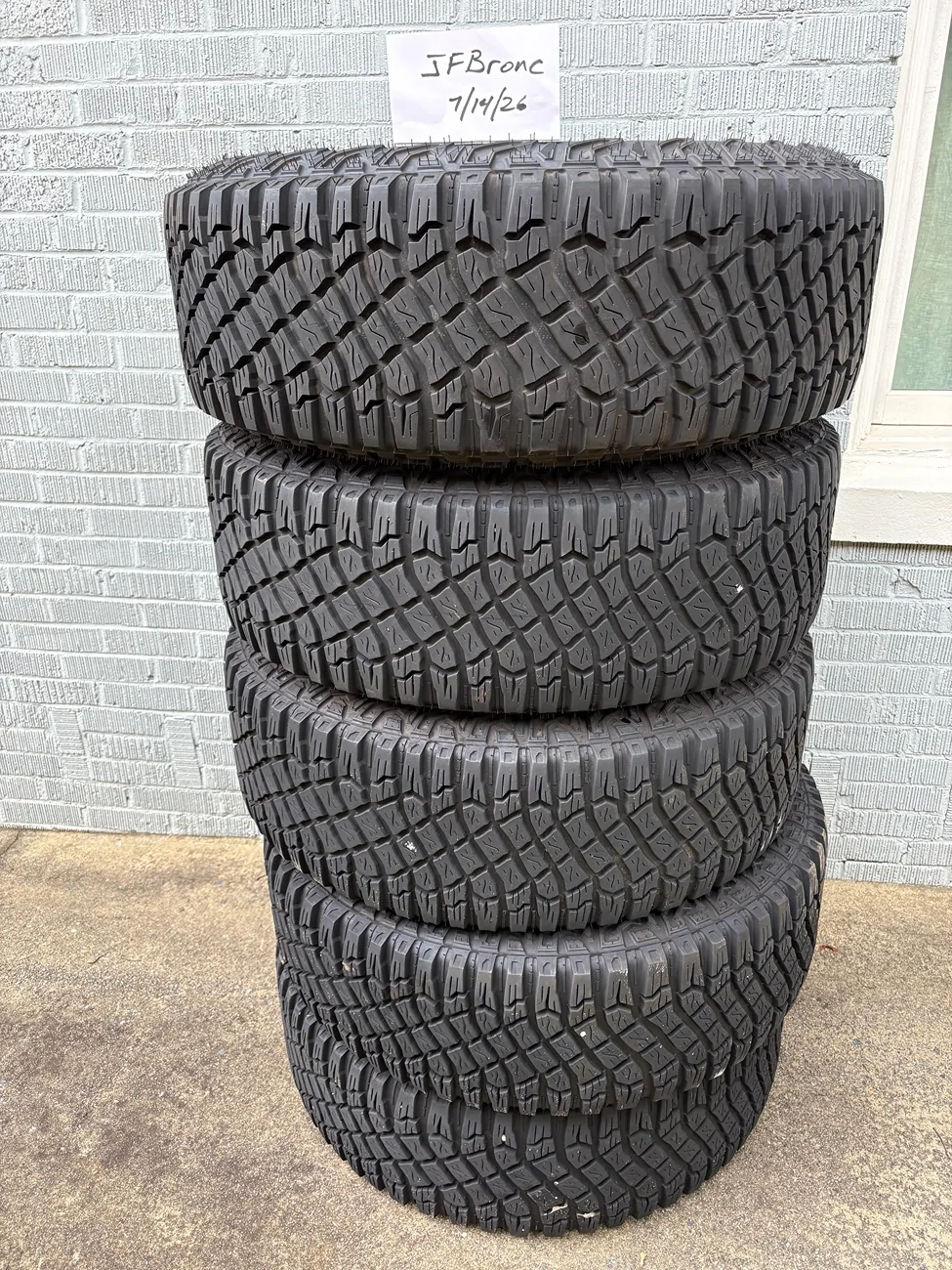Ford Bronco $400 for 5 Sasquatch Tires - Goodyear Territory M/T LT 315/70R17 - ATL metro IMG_2719