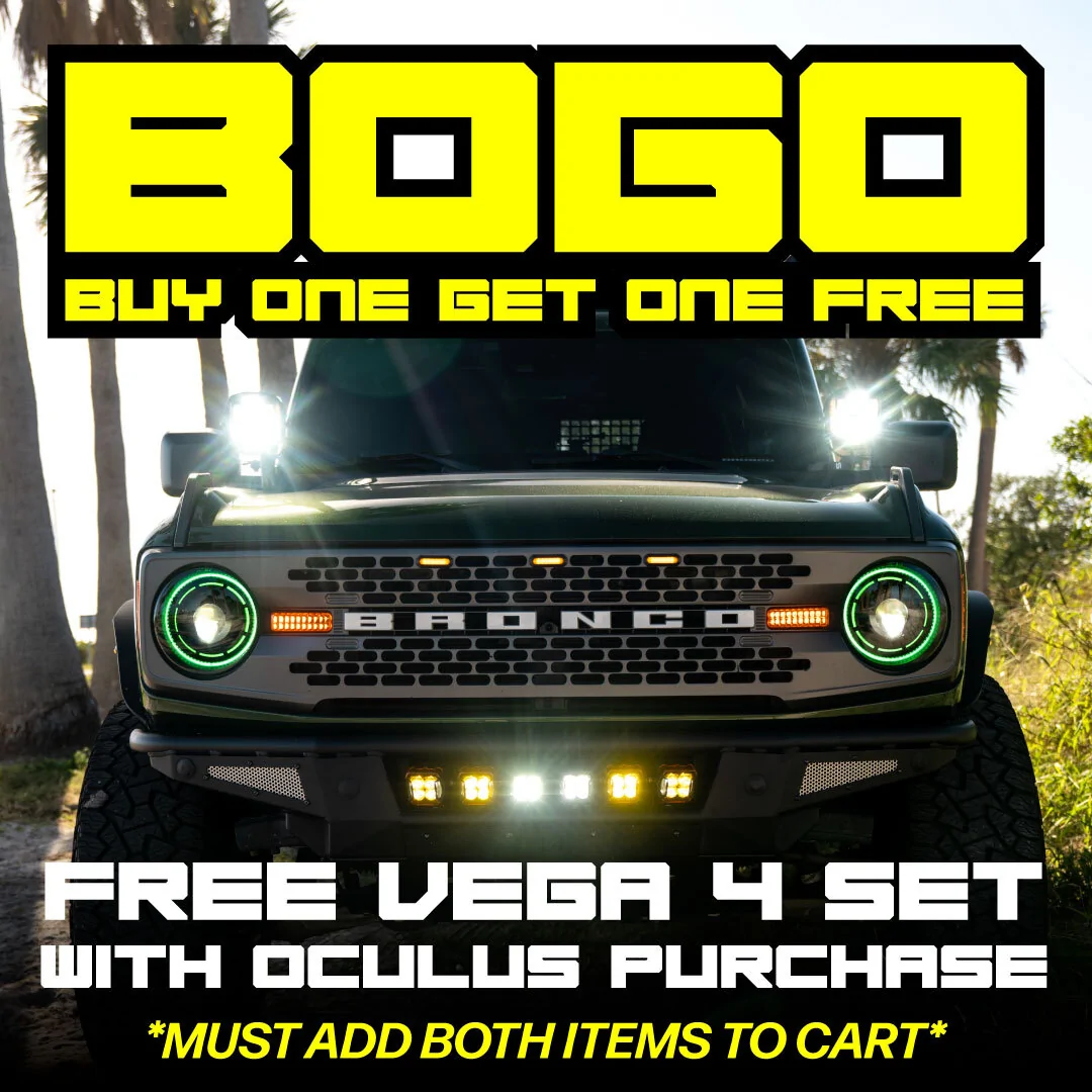 Ford Bronco BOGO Deal: FREE VEGA 4 Pods with OCULUS Headlights (Now through July 31) bogo-oculusvega-mobil