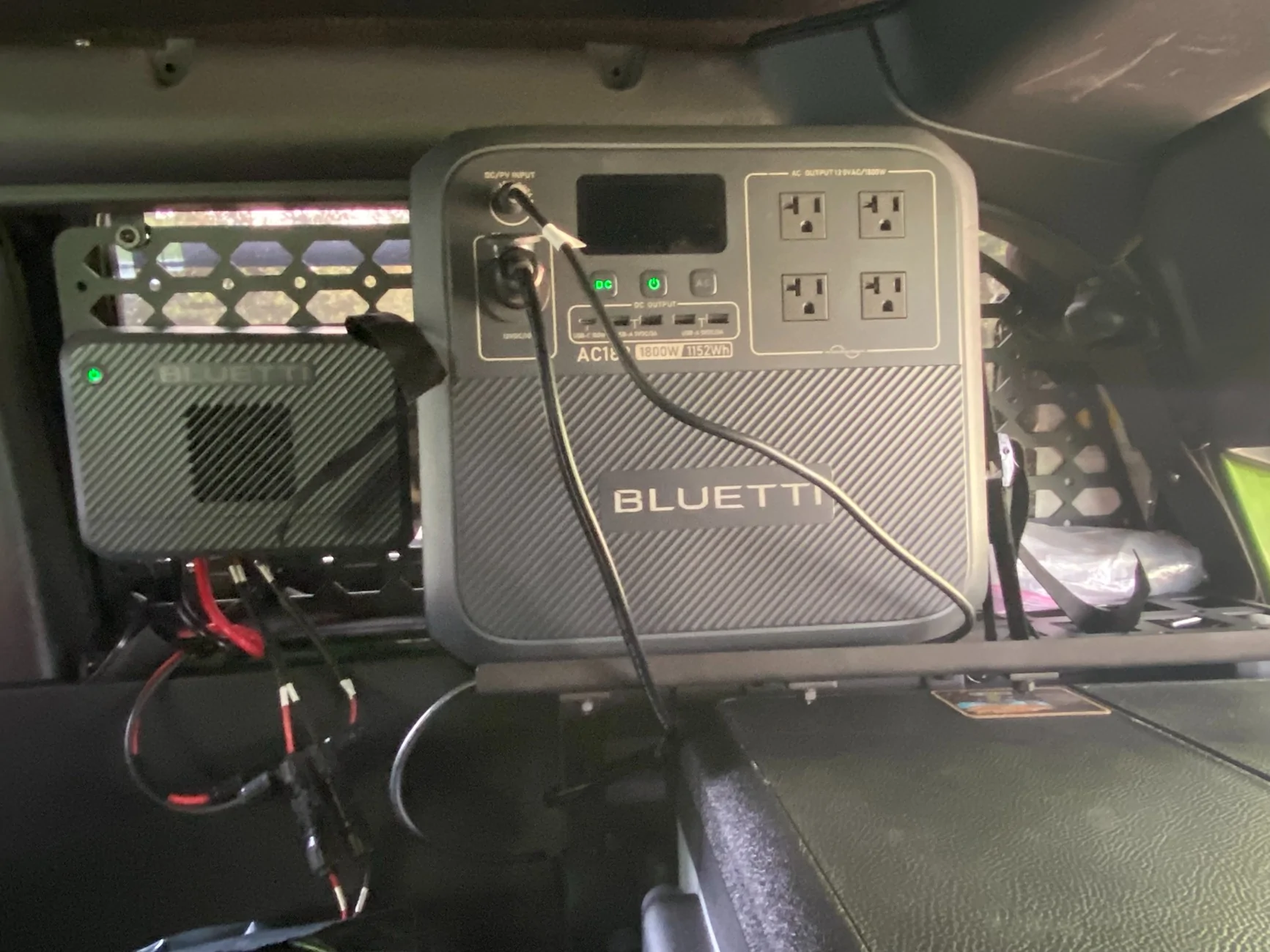 Ford Bronco Overlanding Bluetti EB55 Battery Mount / Custom Shelf chg2