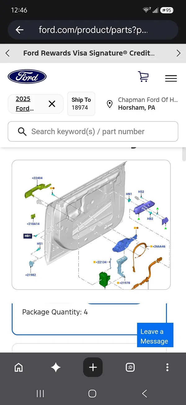 Ford Bronco Door handle release screw problem [solved] Screenshot_20260716_124600_Chrom