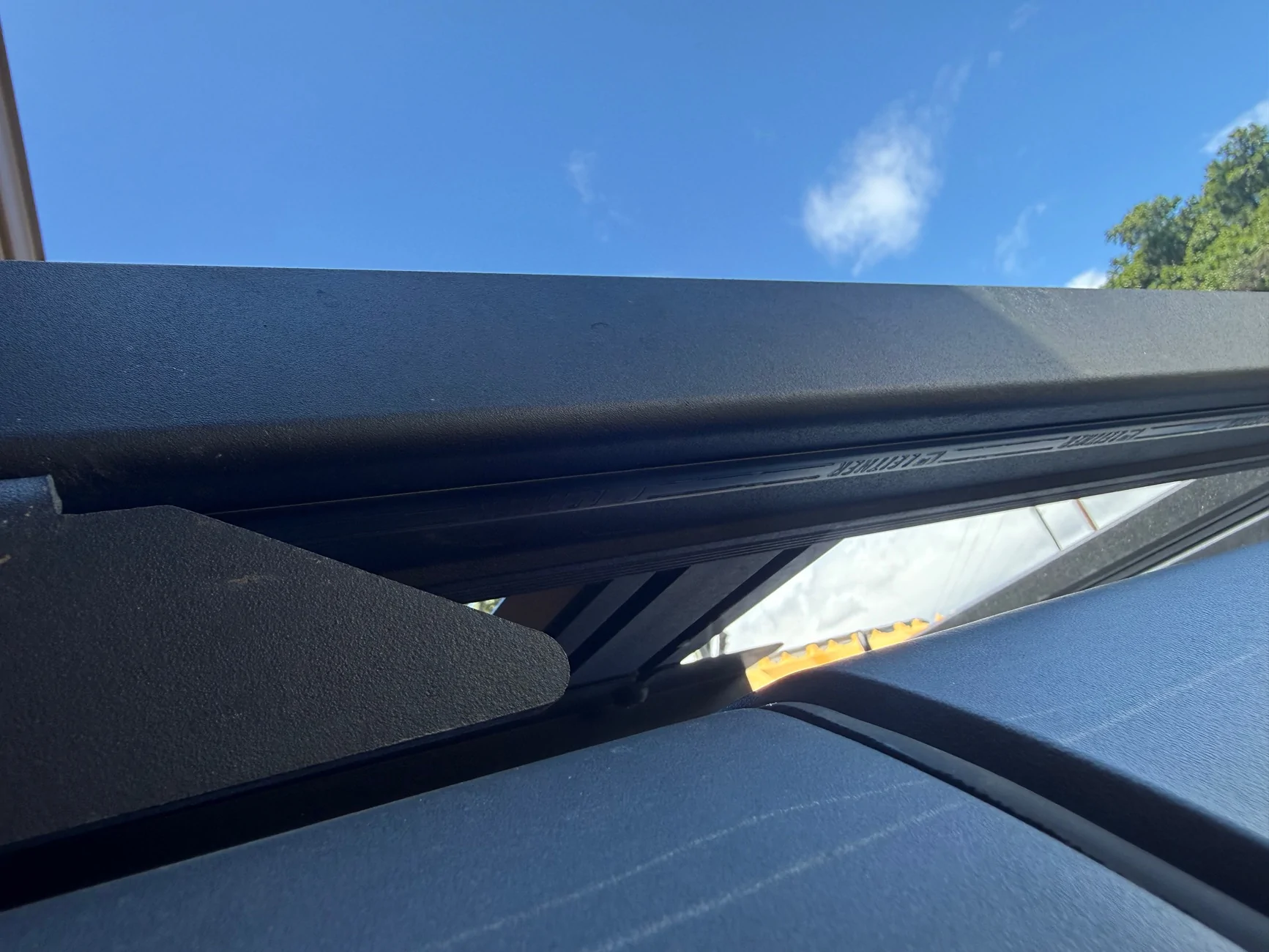 Ford Bronco Rear facing Baja S1 install on roof rack IMG_1609