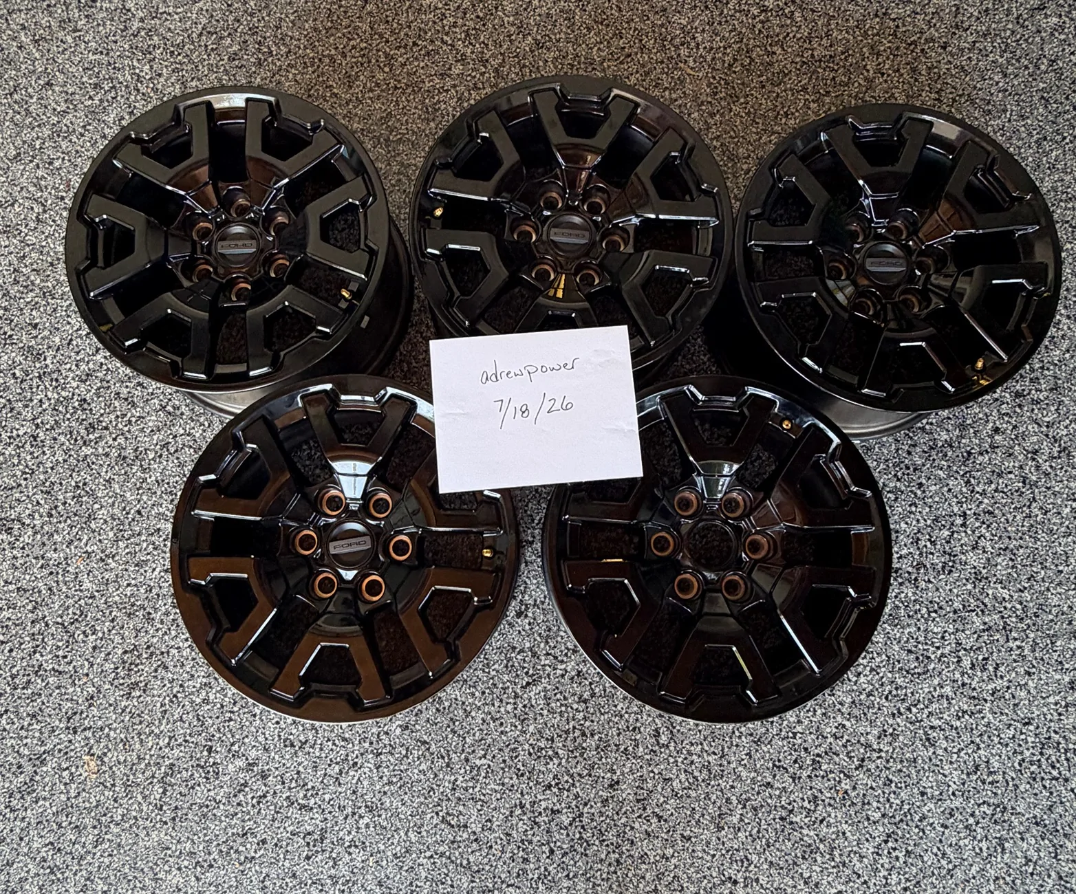 Ford Bronco 5 OEM Bronco Raptor 17” Wheels(set of 5) Fits Bronco Raptor & F-150 IMG_1841