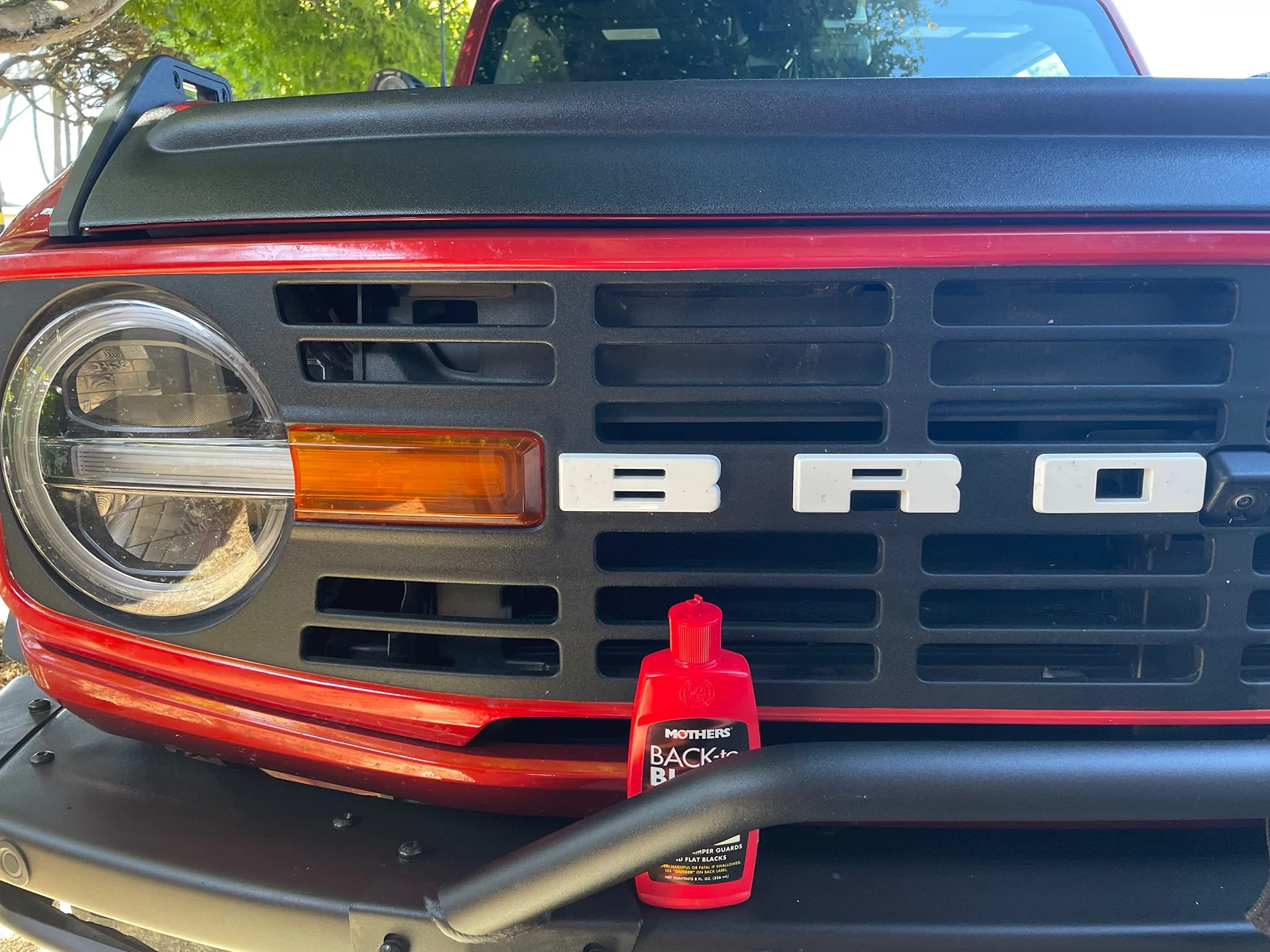 Ford Bronco Removing Mud Stains from Fender Flares using Mother’s Back-to-Black IMG_1301