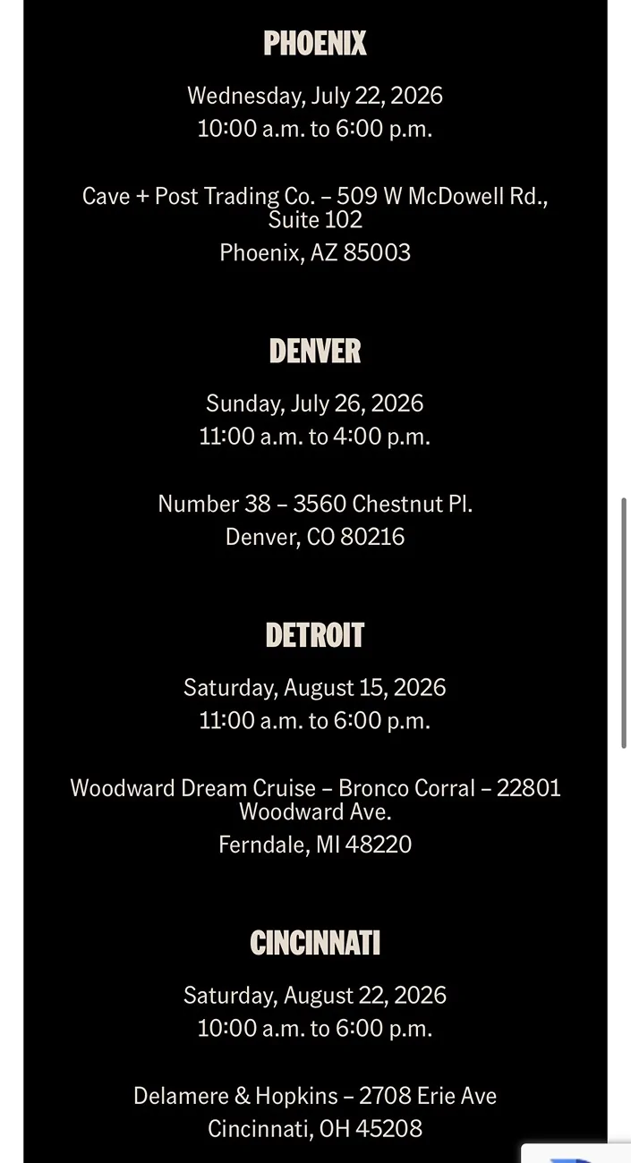 Ford Bronco Bronco Filson Road Tour - All Cities List IMG_3009
