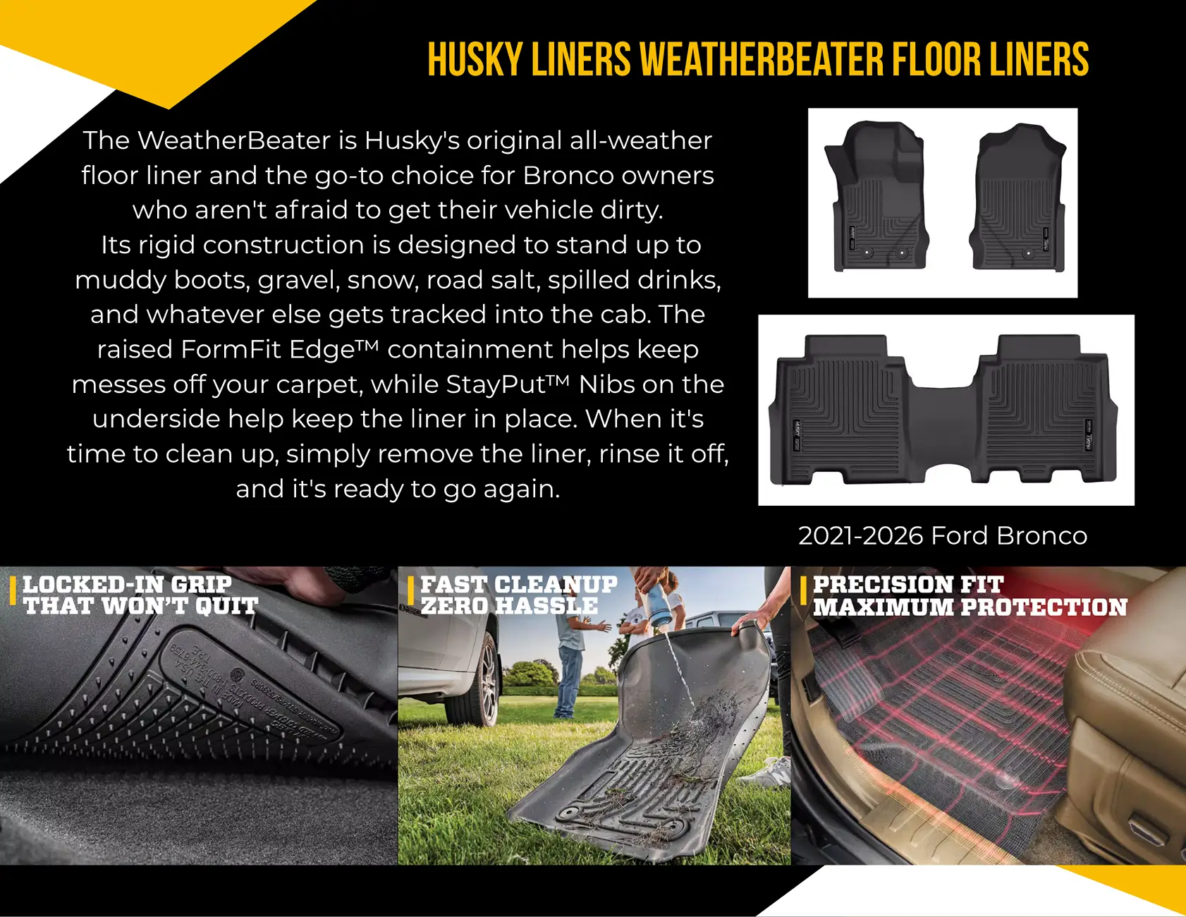 Ford Bronco Husky Liners Interior Protection for the Bronco 1784665636275-mk