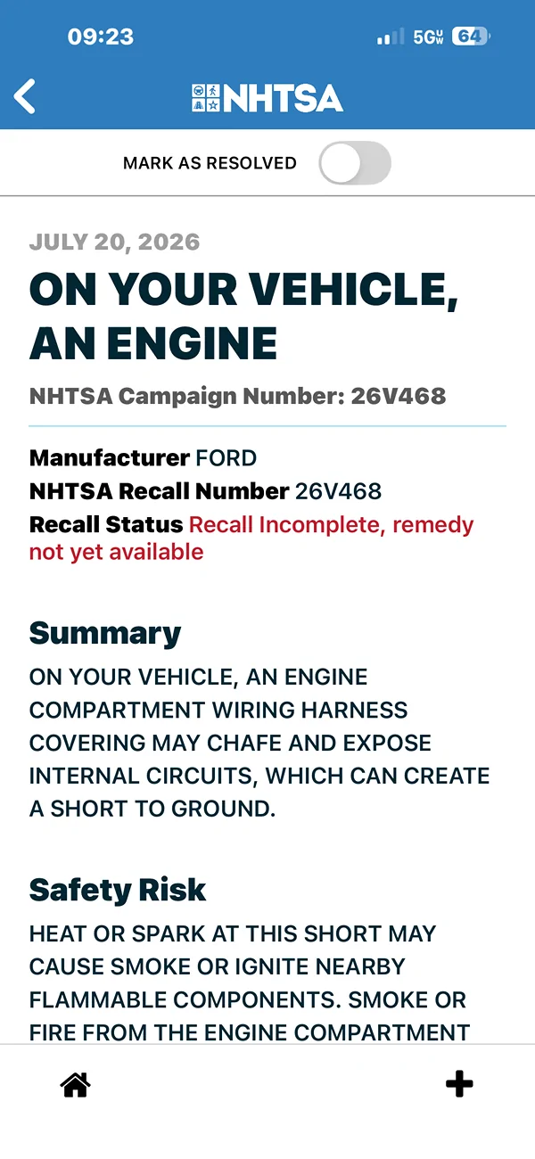 Ford Bronco Recall 26S55: 2021-2026 Bronco - Engine Compartment Wiring Harness Repair [July 23, 2026] IMG_5097