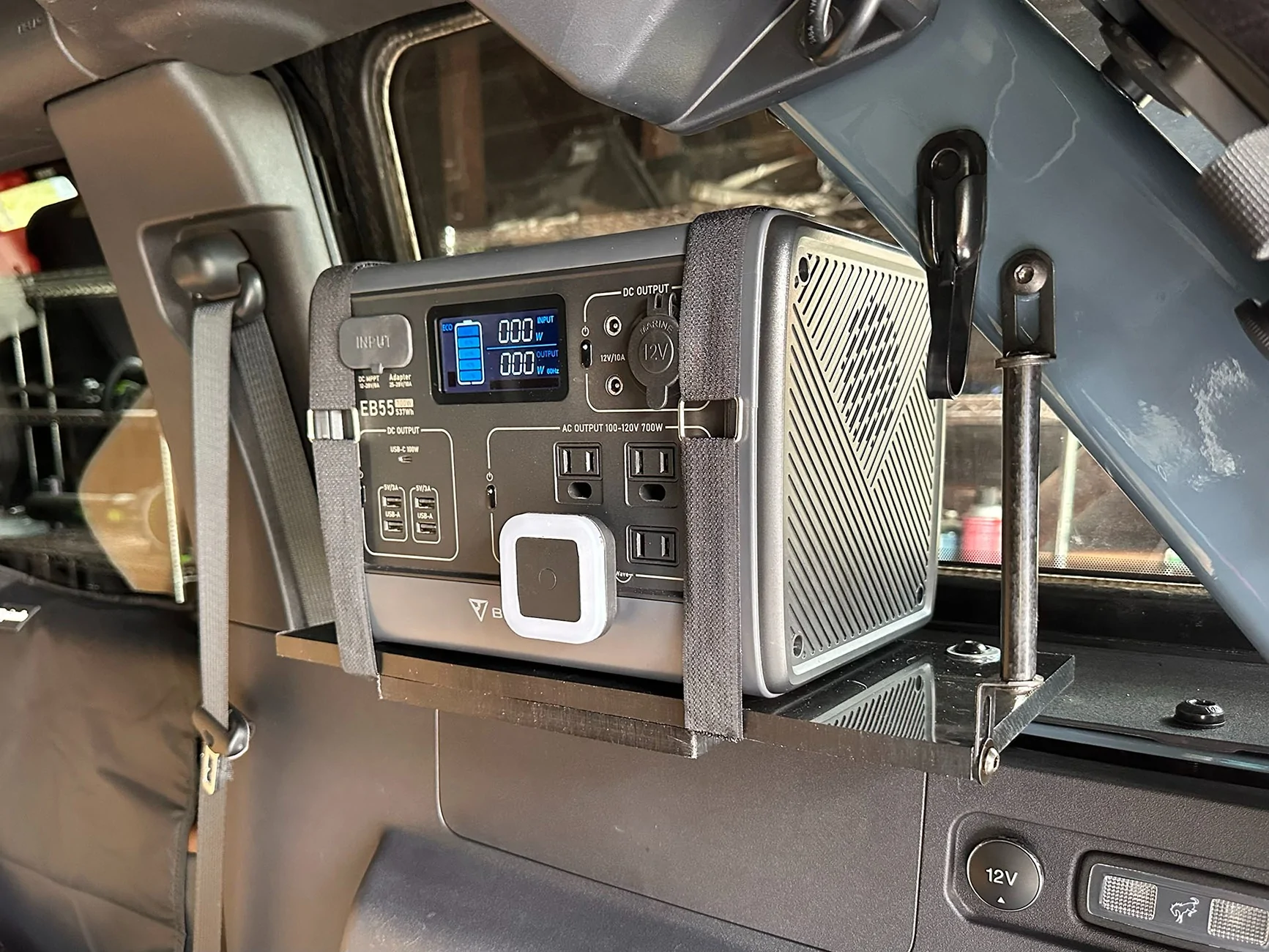Ford Bronco Overlanding Bluetti EB55 Battery Mount / Custom Shelf IMG_6294 copy