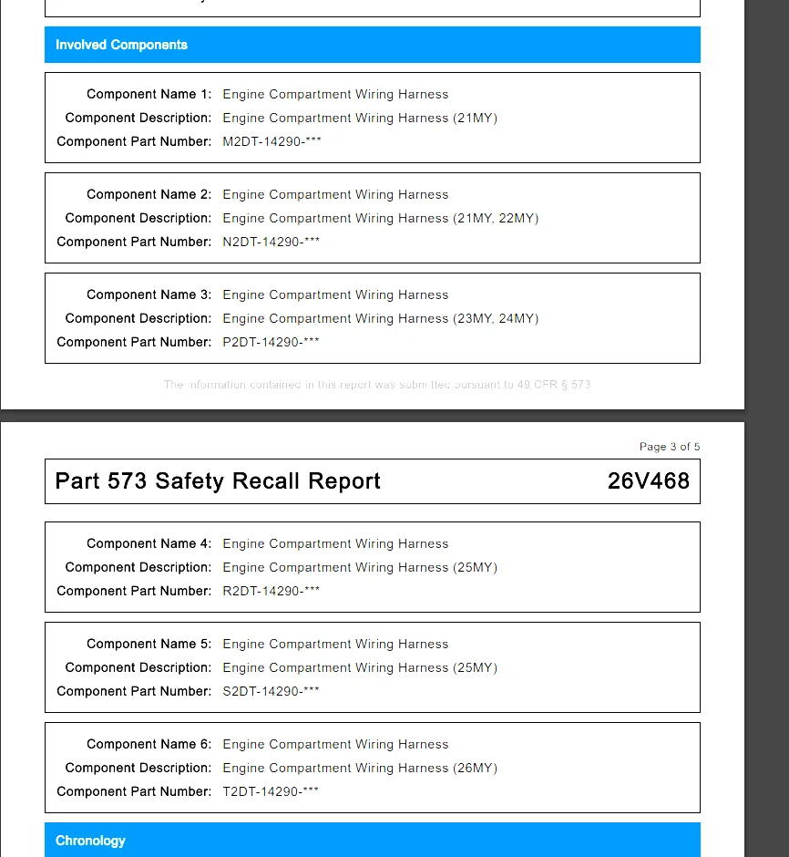 Ford Bronco Recall 26S55: 2021-2026 Bronco - Engine Compartment Wiring Harness Repair [July 23, 2026] 1784912439258-80
