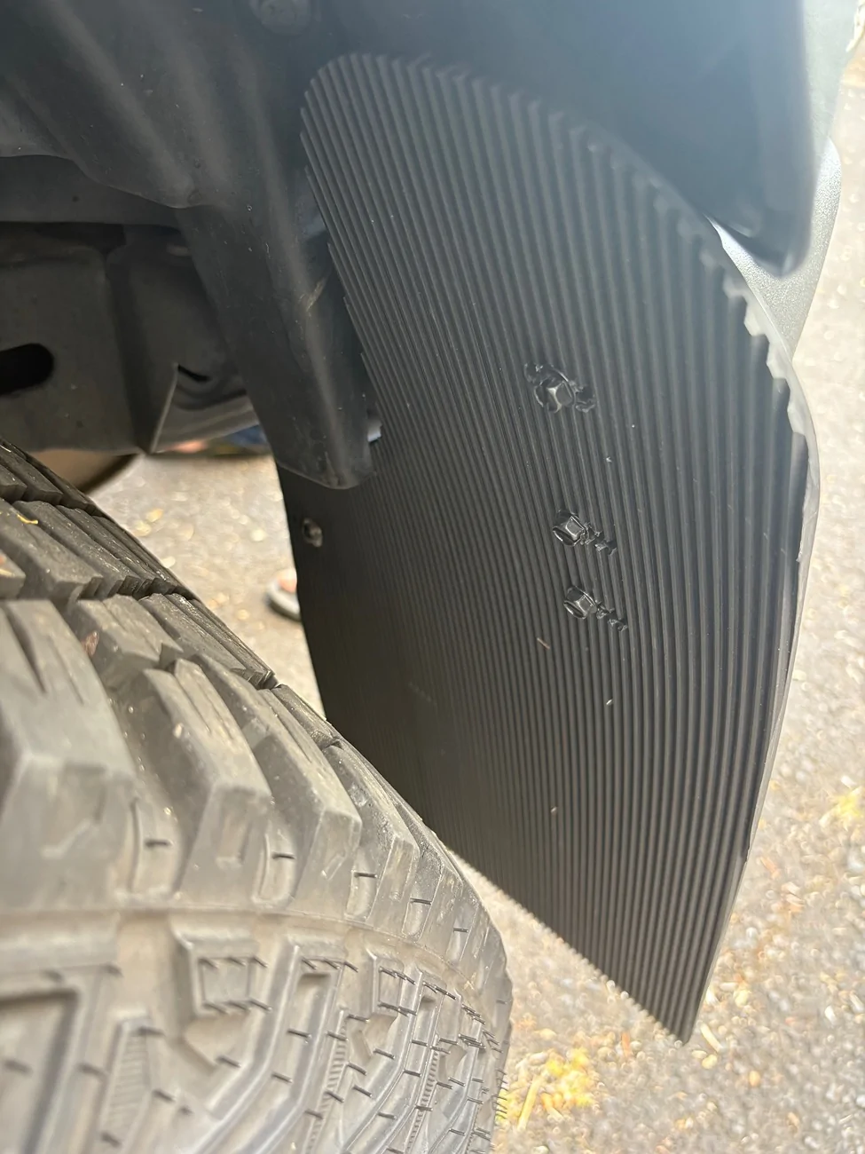 Ford Bronco Rekgen Mudflaps on 2026 Heritage IMG_1455