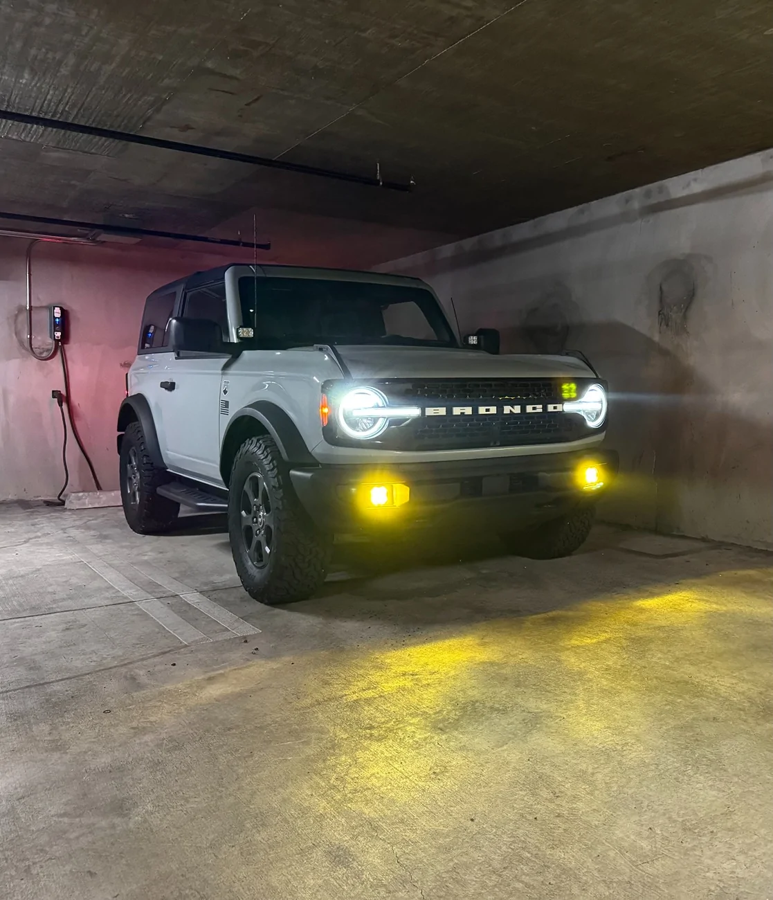 Ford Bronco Headlights and fog lights (Big Bend bumper) BroncFogs