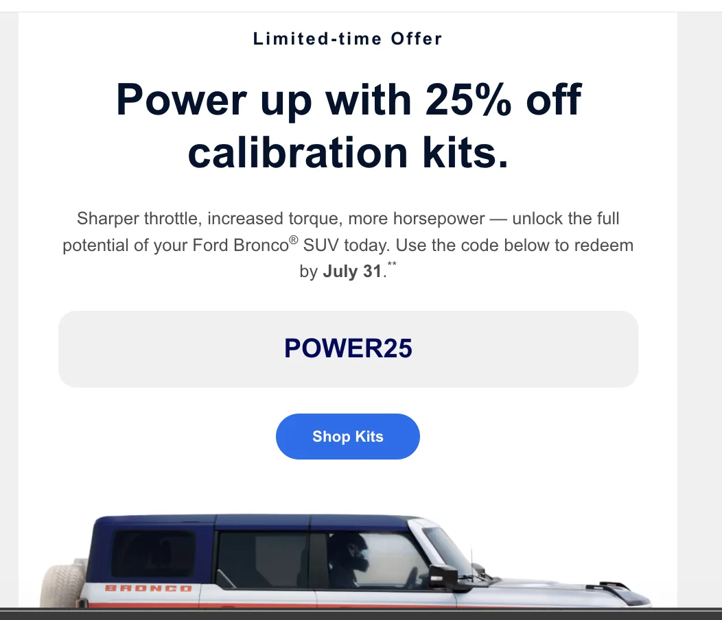 Ford Bronco 2025 2.3L Performance Calibration - Worth it? Screenshot 2026-07-29 at 6.38.24 AM