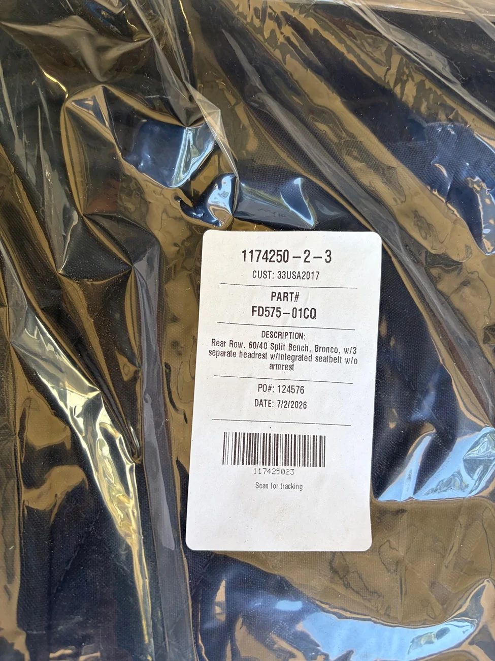 Ford Bronco CalTrend Seat Covers - 4Dr New IMG_0274