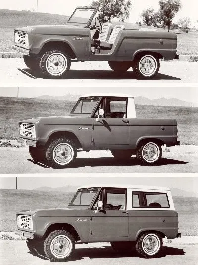 Ford Bronco I'll bet you didn't know... 1966-Ford-Bronco-three-styles