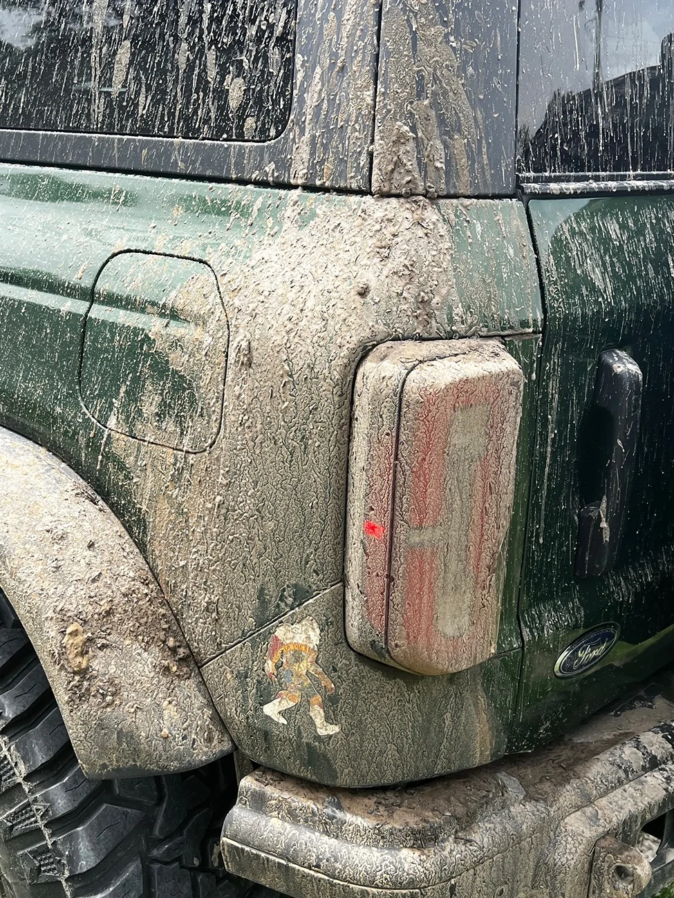 Ford Bronco Worlds best mud flaps under $80 entire set. IMG_2276