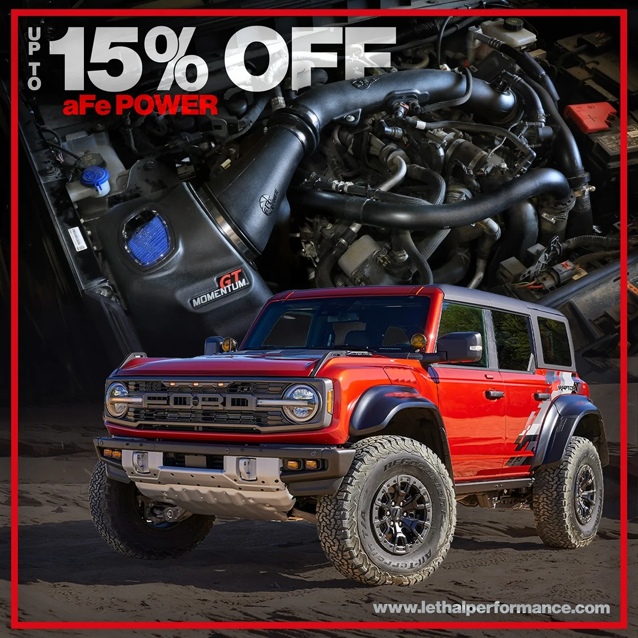 Ford Bronco 15% off aFe! afe braptor u psal