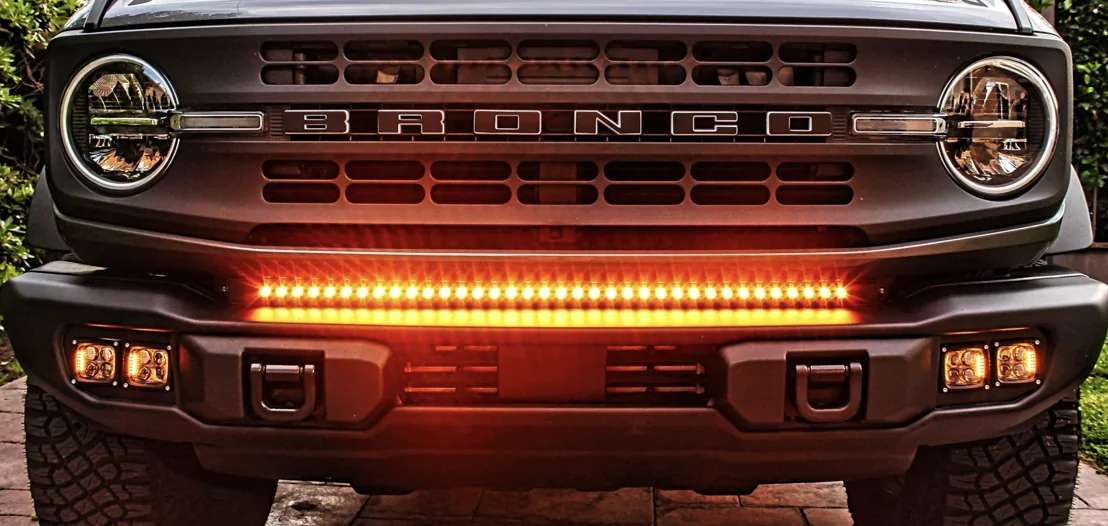 Ford Bronco Considering a Light Bar for Your Capable Bumper? Watch This First 2021+ Ford Bronco Capable Bumper 40in Light Bar - Slim 7