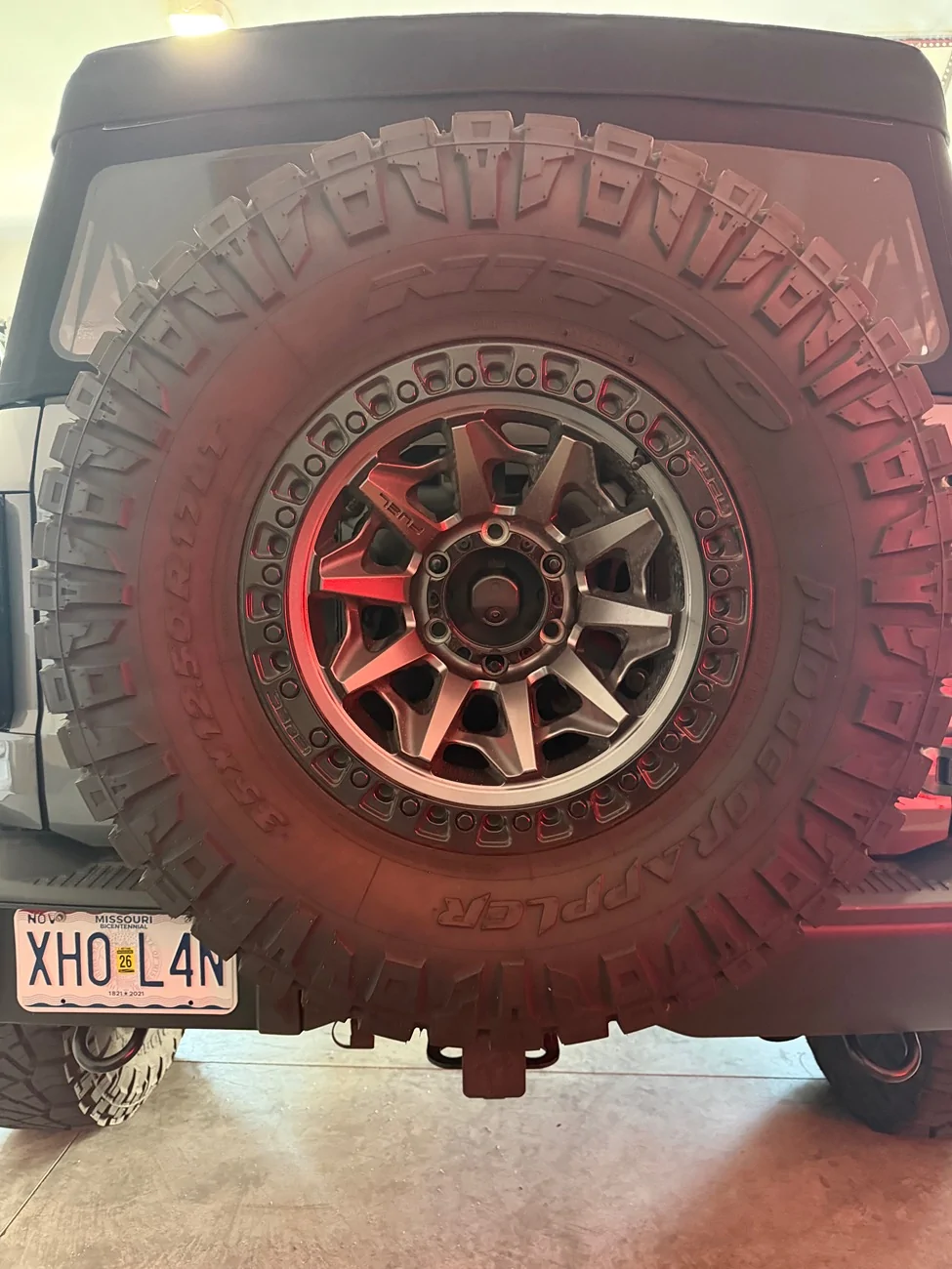Ford Bronco Backup Camera Replacement for Recall - Spare Tire Issue IMG_3150