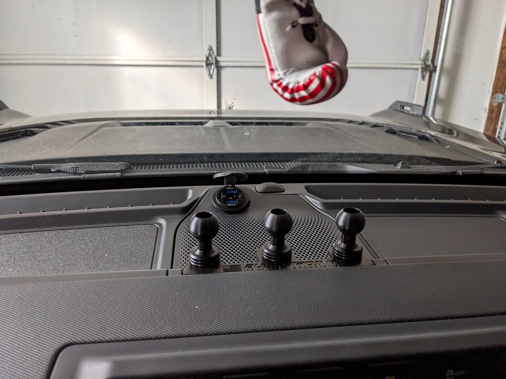 Ford Bronco Very Clean Midland MXT575 GMRS Radio Install with Mountains2Metal Bracket and 67 Designs Mic Mount PXL_20260807_125726326