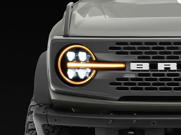 Ford Bronco MP Concepts LED Headlights; Black Housing 1786117315325-av