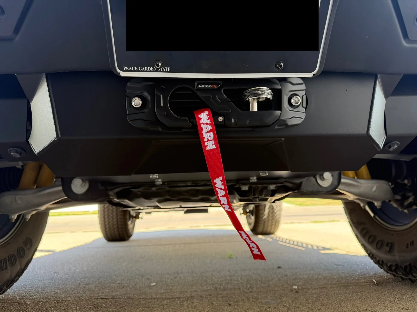 Ford Bronco Hidden winch mount with Warn Evo 12-S IMG_0096
