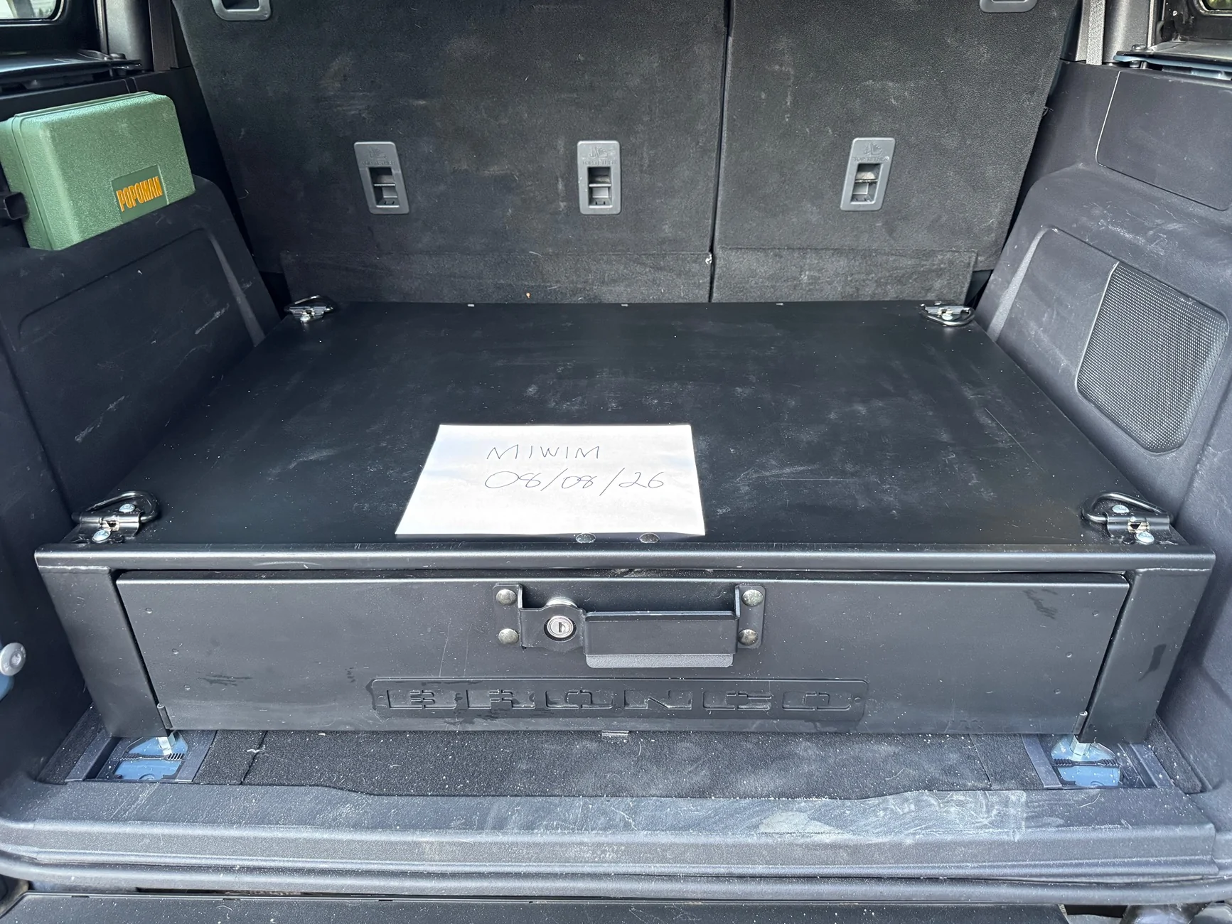 Ford Bronco Trunk storage box IMG_4029