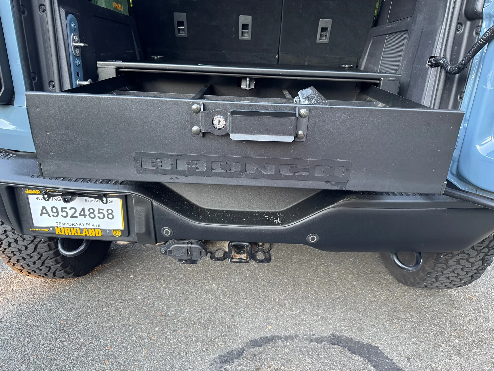 Ford Bronco Trunk storage box IMG_4031