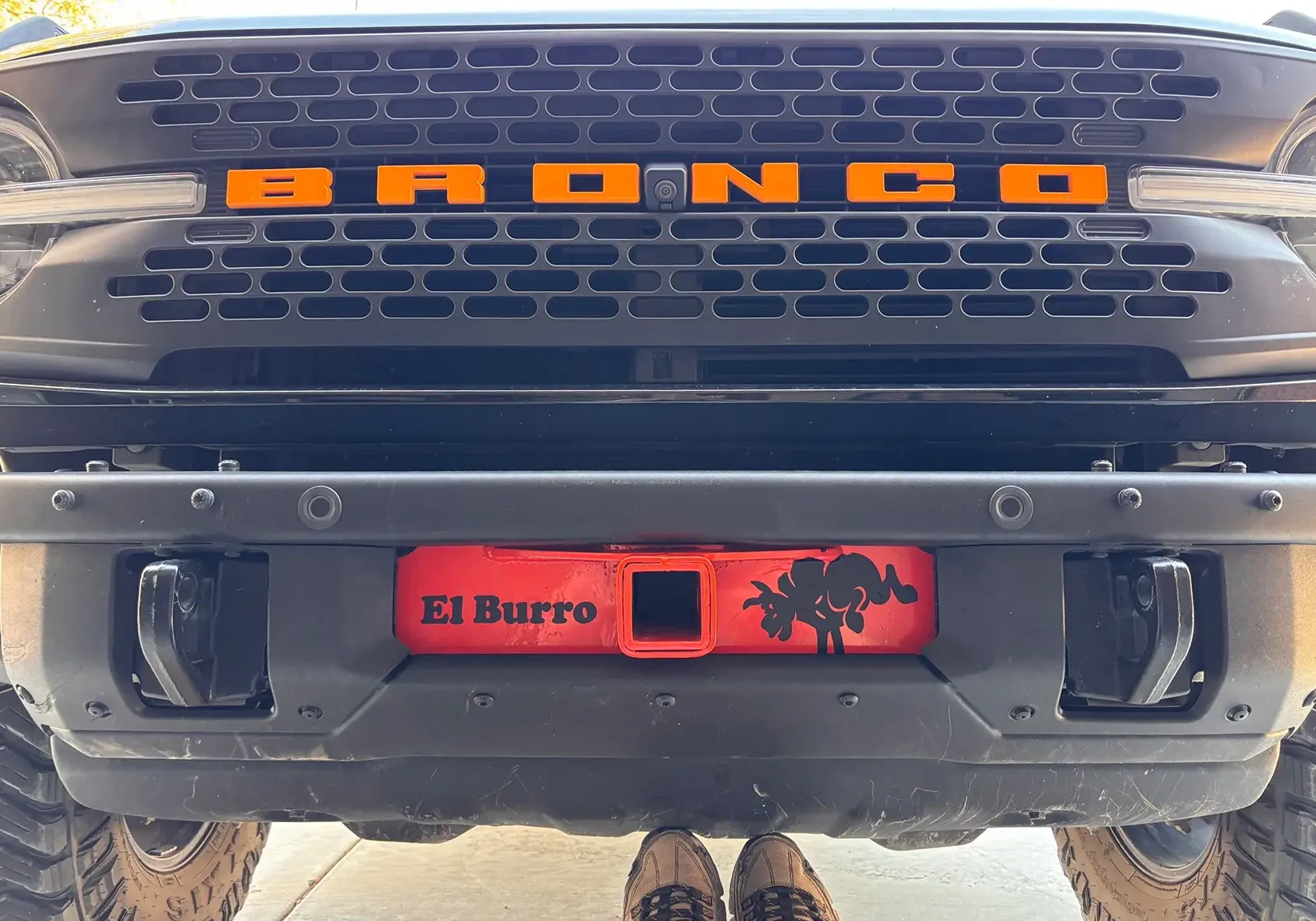 Ford Bronco Custom front hitch receiver installed 809016-487fb95a4d1ef24b7e65d65ee4e49548 (1)