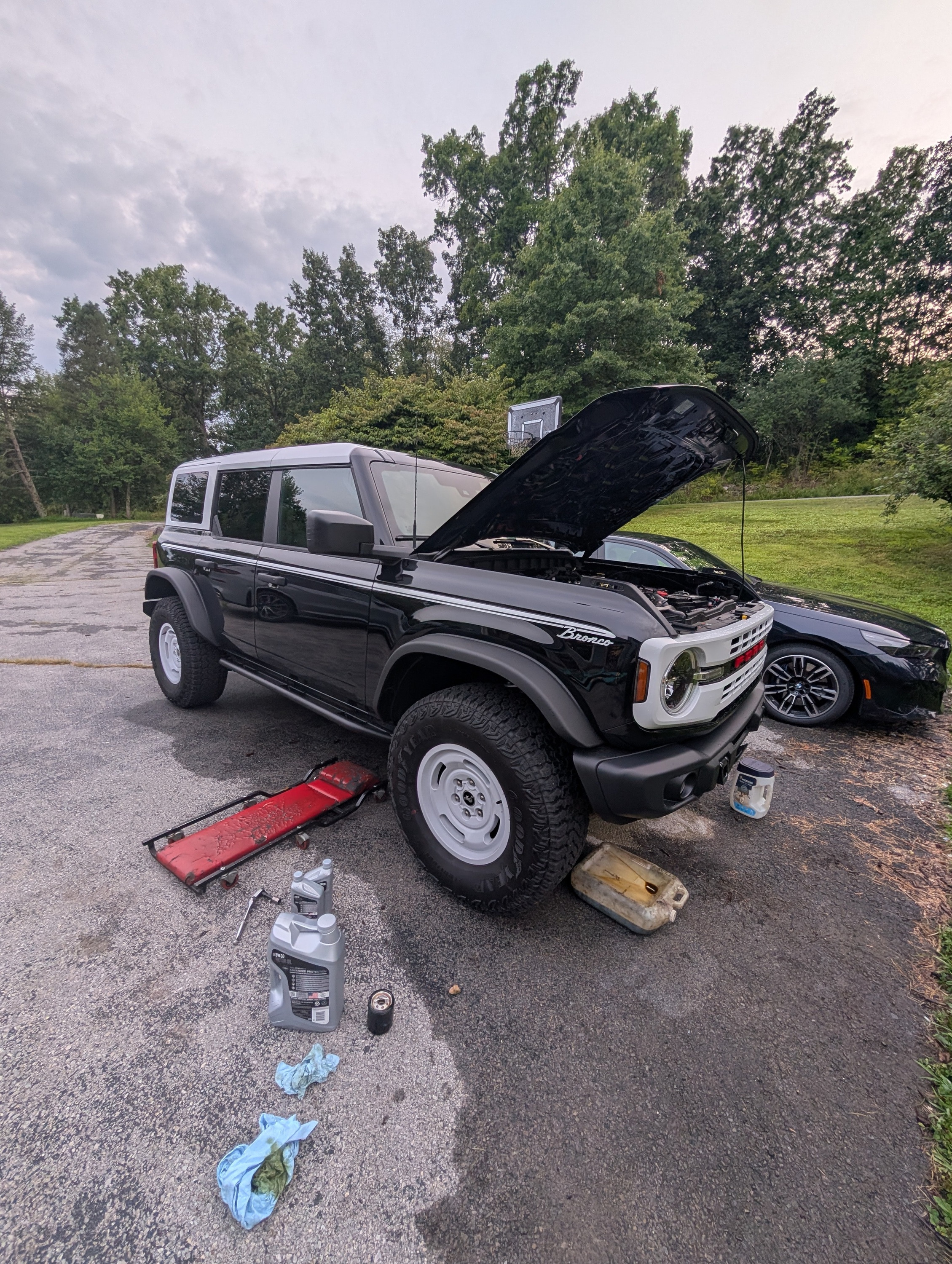 Ford Bronco I received a new owners welcome gift in my oil filter. TC9brSt