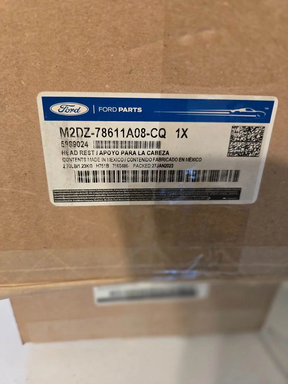 Ford Bronco 2x 4-way Headrests 1000006806