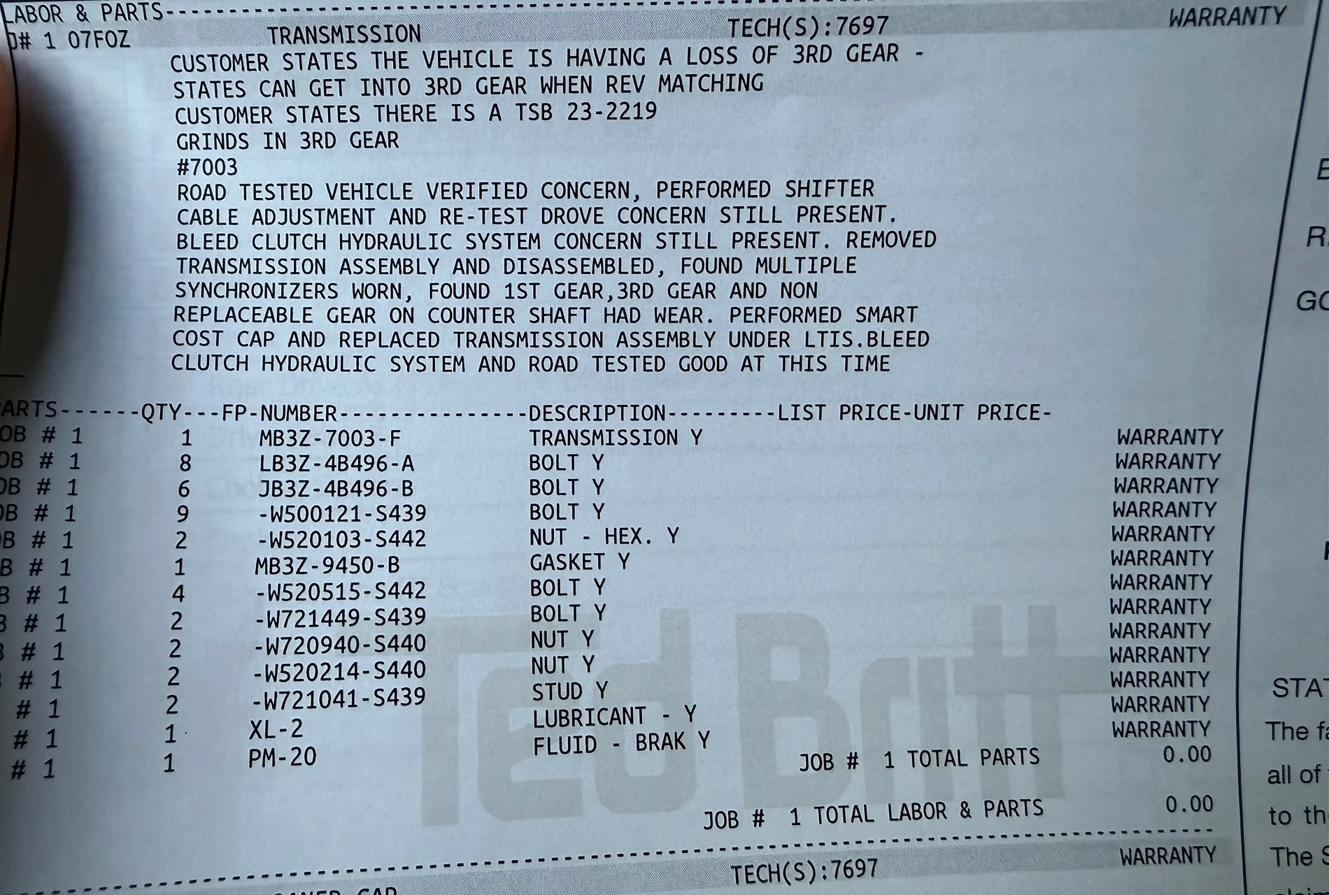 Ford Bronco Manual transmission scraping noise / grinding sound IMG_5985