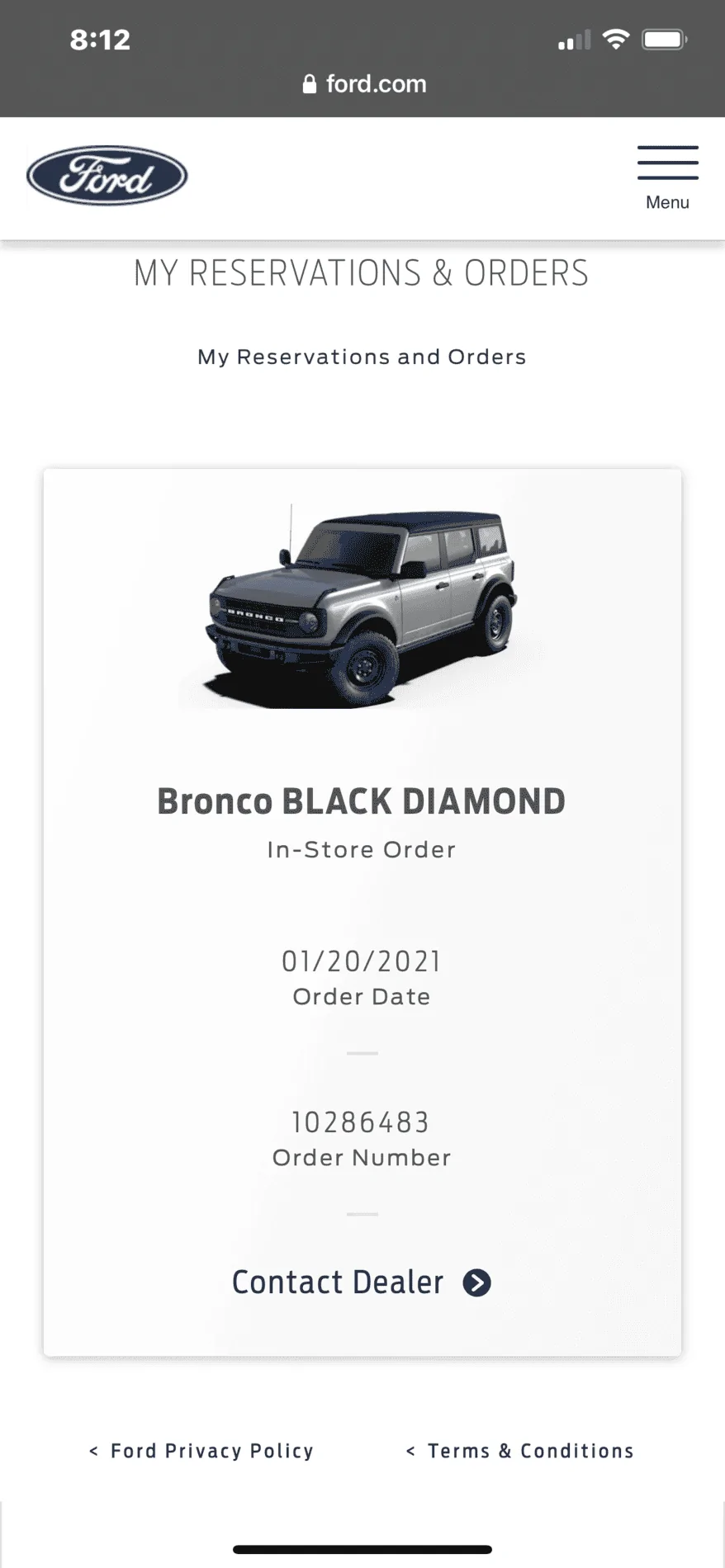 Ford Bronco Concerned! Placed my order BUT.... 22FB0354-04B5-4908-A23D-556D125A2752