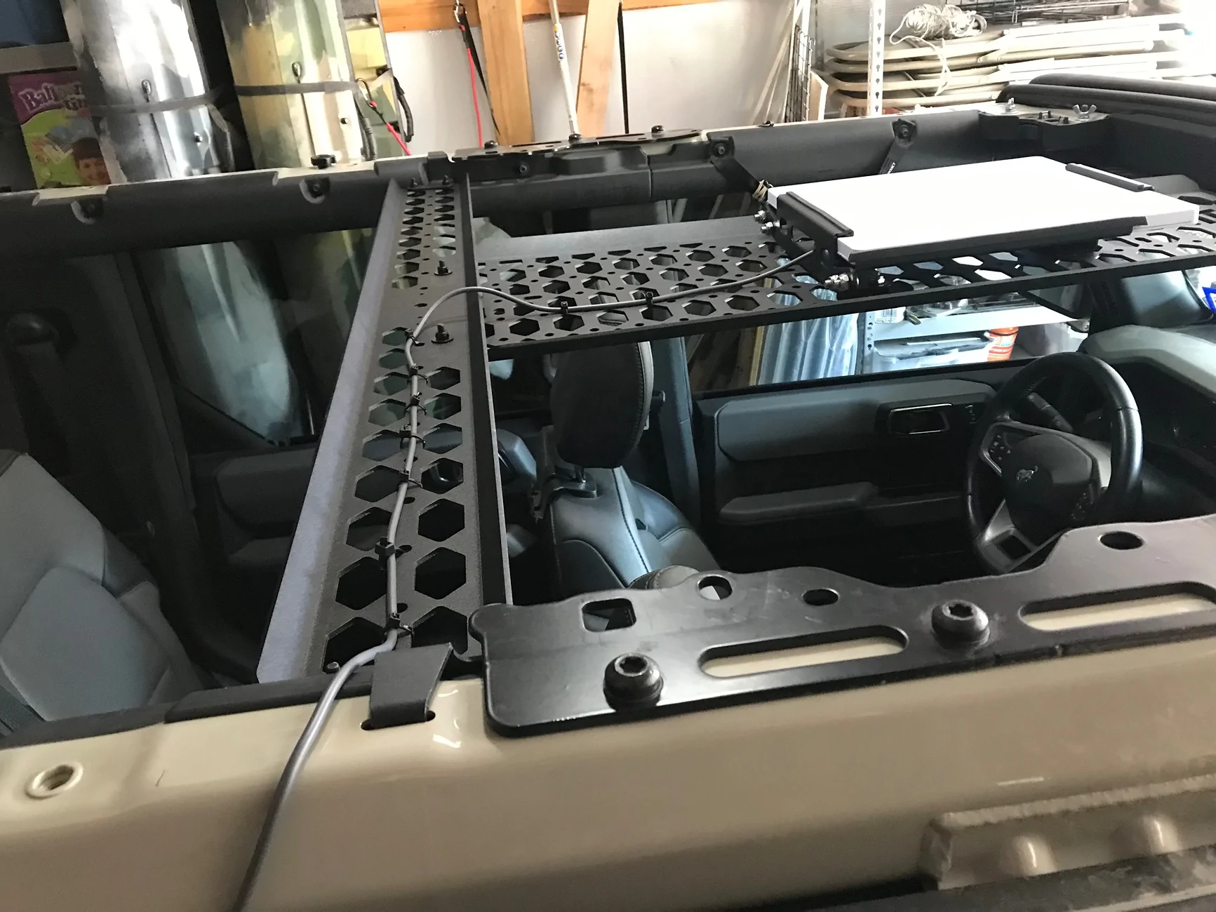 Ford Bronco JCR Offroad Overhead MOLLE Panel “Spine” + Starlink Mini Setup Review IMG_3583