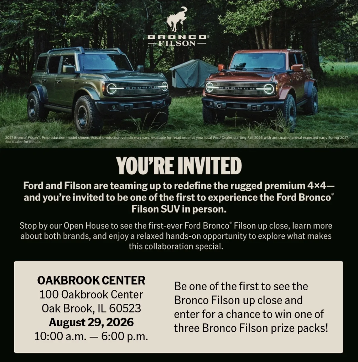 Ford Bronco Bronco Filson Road Tour - All Cities List IMG_4265