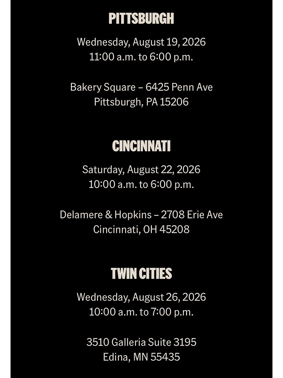 Ford Bronco Bronco Filson Road Tour - All Cities List IMG_4266