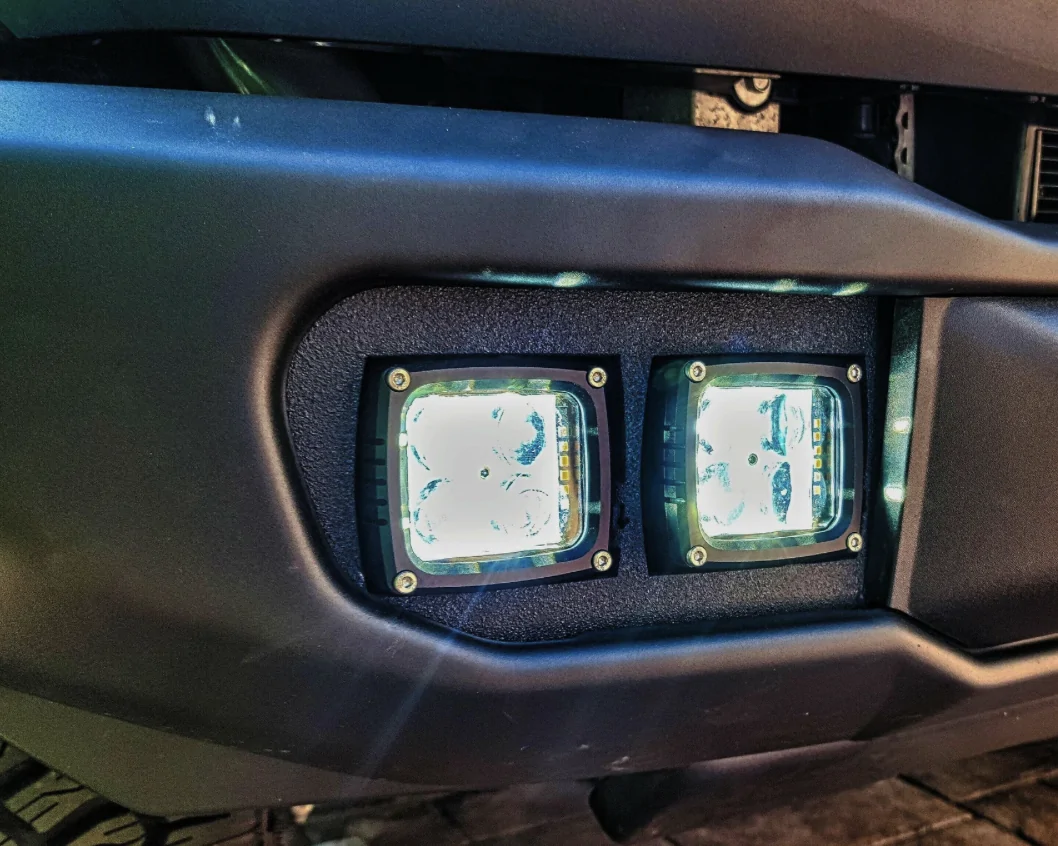 Ford Bronco Fill the Gaps: Fog Light Upgrade for the Bronco Capable Bumper 2021+ Ford Bronco Capable Bumper Dual Function Fog Light Kit 1