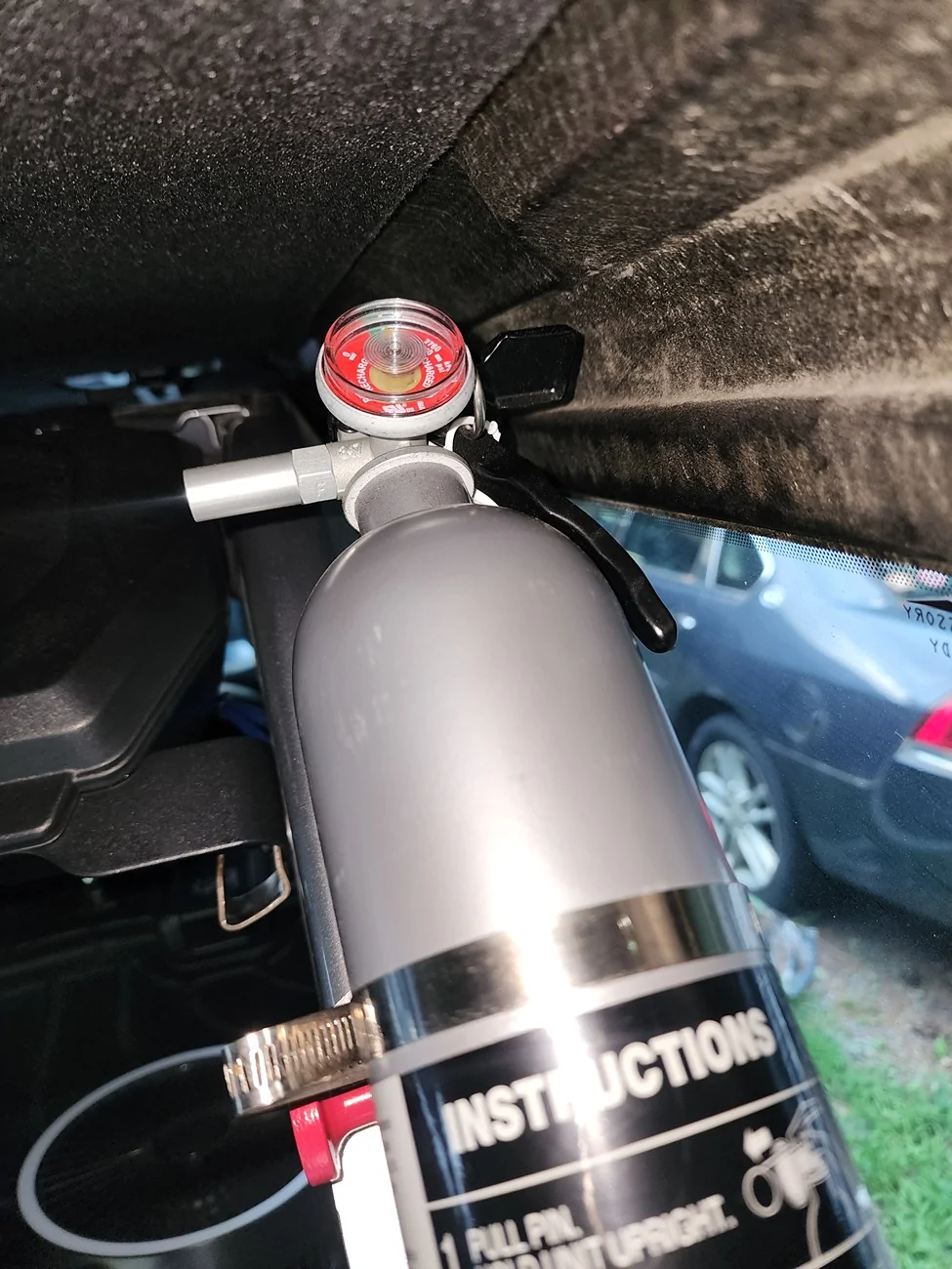 Ford Bronco Fire Protection:  Extinguishers: Dry, Halotron, CO2, Element Stick, Blankets, etc... what are you carrying? 20260818_180416