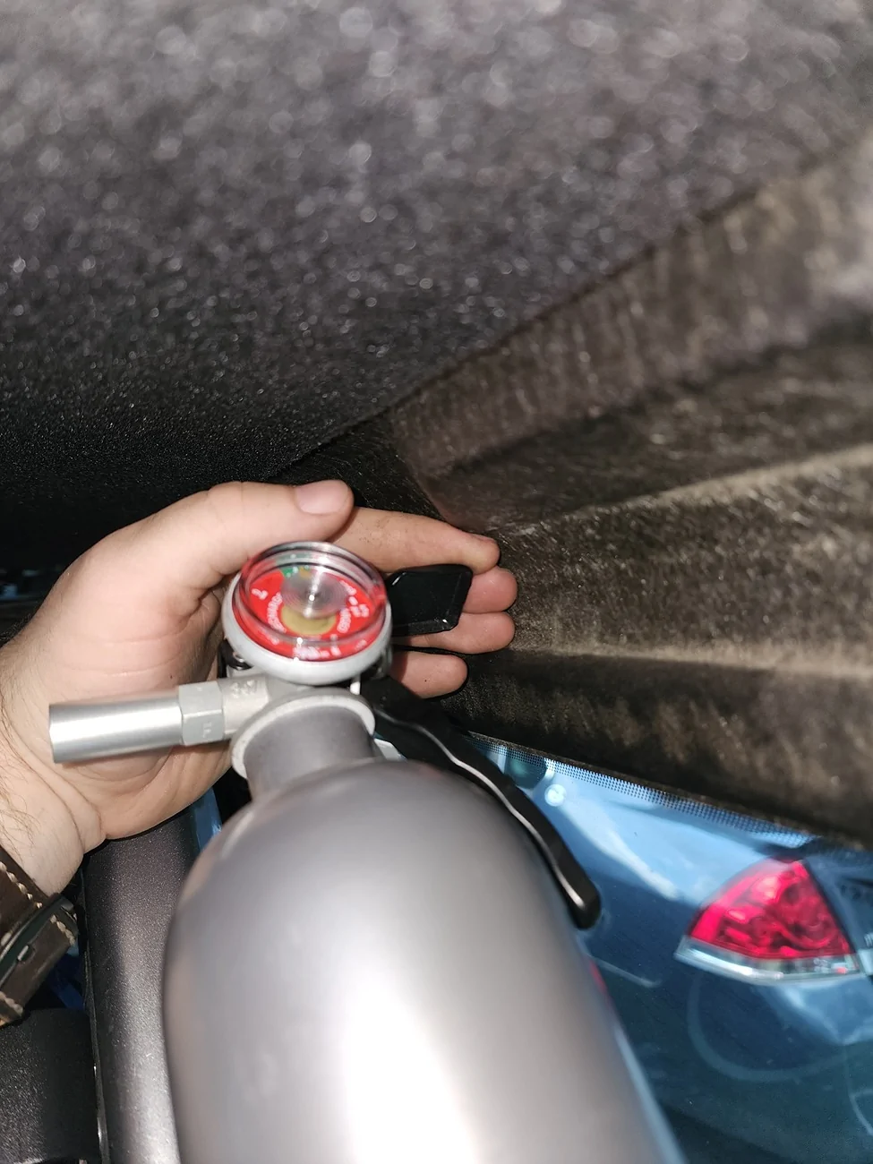 Ford Bronco Fire Protection:  Extinguishers: Dry, Halotron, CO2, Element Stick, Blankets, etc... what are you carrying? 20260818_180443
