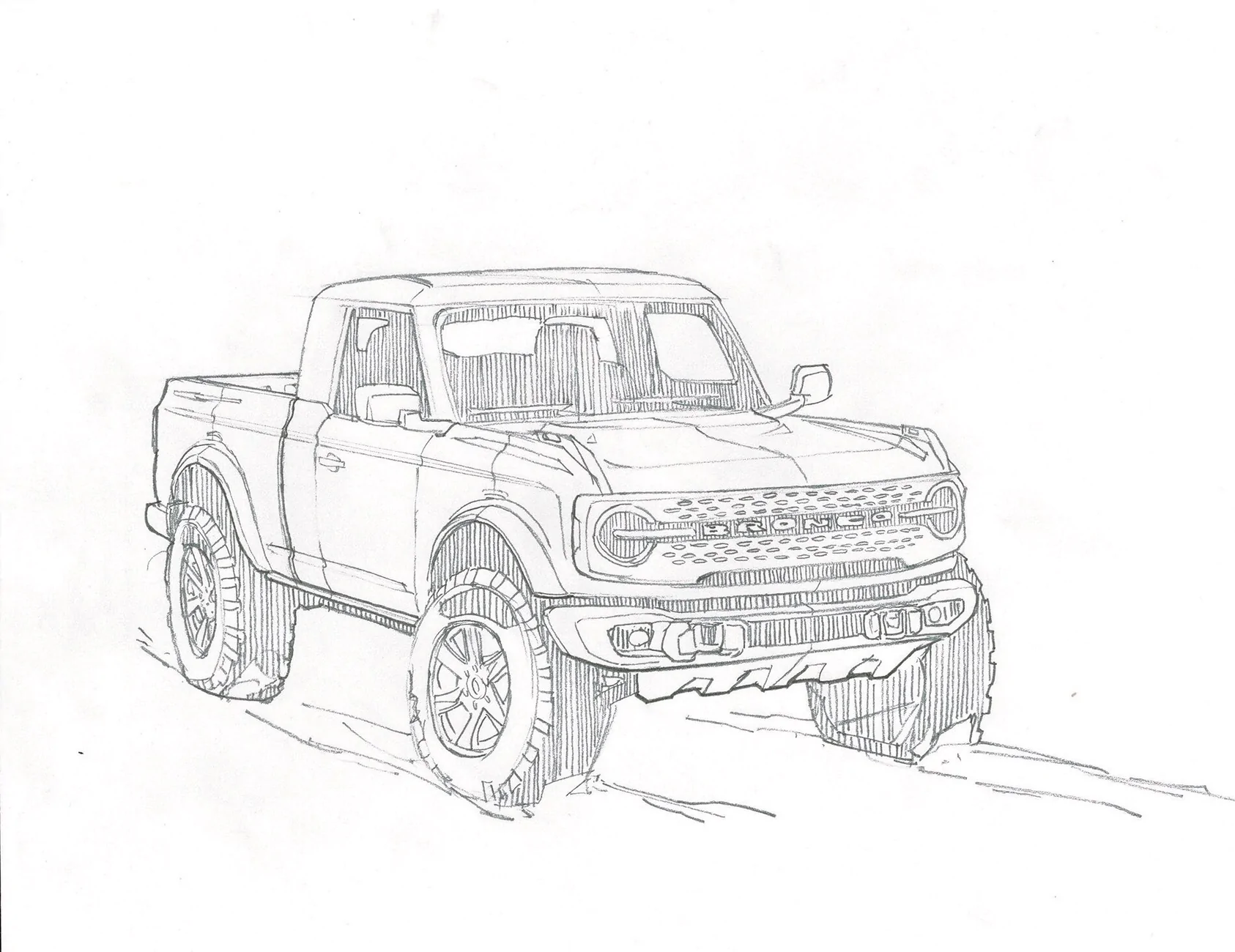 Ford Bronco Bronco Pickup Truck coming in future. Hybrid Bronco arrives 2027 IMG_0566