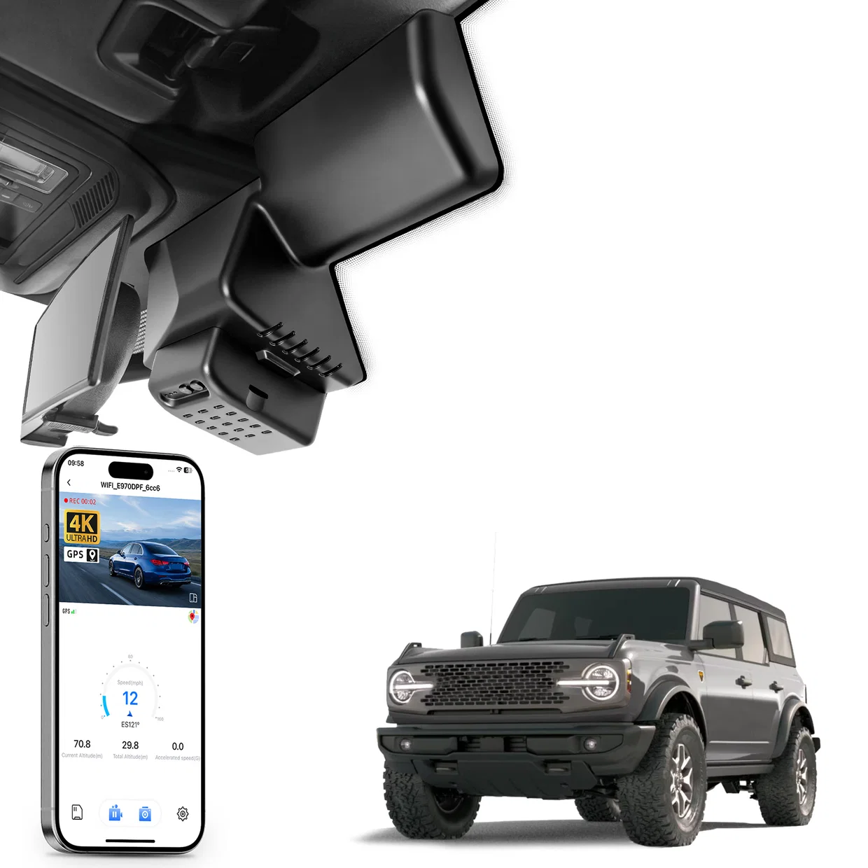 Ford Bronco Mangoal Stealth Dash Cam Installed & Reviewed IMG_5186