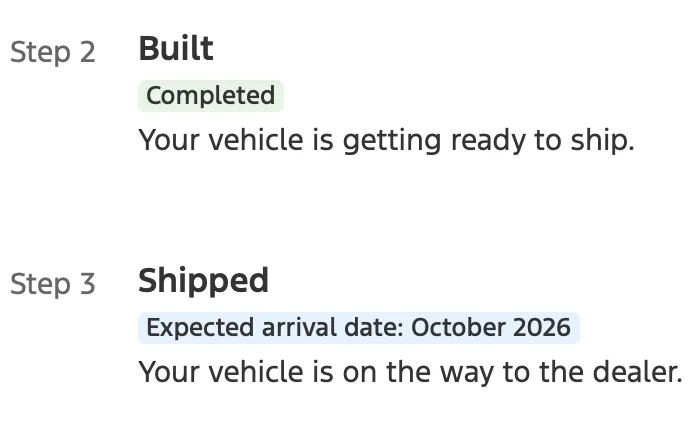 Ford Bronco New Bronco on order Screenshot 2026-08-21 at 9.11.09 AM