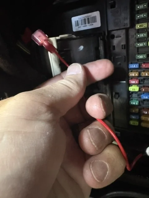 Ford Bronco Aftermarket Footwell LEDs that work with Dome Light Control Add splice to Tap on wir
