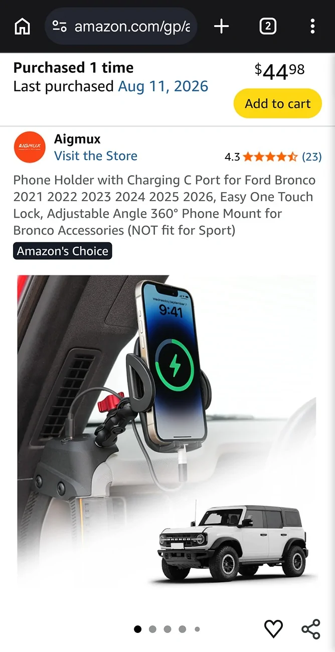 Ford Bronco What did you do TO / WITH your Bronco today? 👨🏻‍🔧🧰🚿🛠 Screenshot_20260823_204311_Chrom