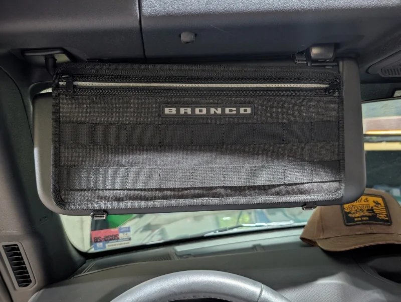 Ford Bronco Trying Out Some Cargo Options - Console Organizer, Visor Organizer, Trunk Organizer, Cargo Net Imagepipe_170